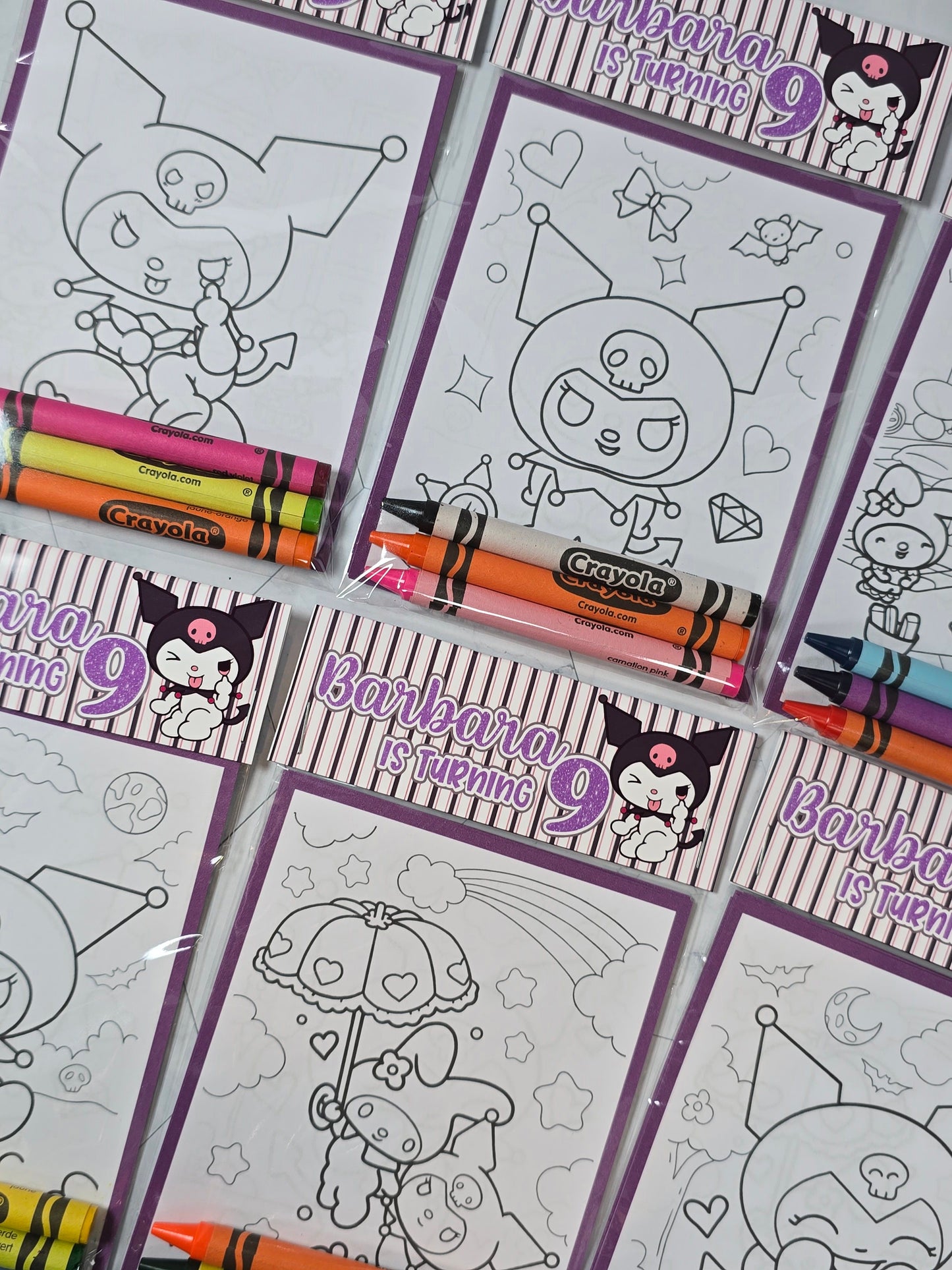 Kuromi coloring books, Kuromi coloring pages, Kuromi party favors