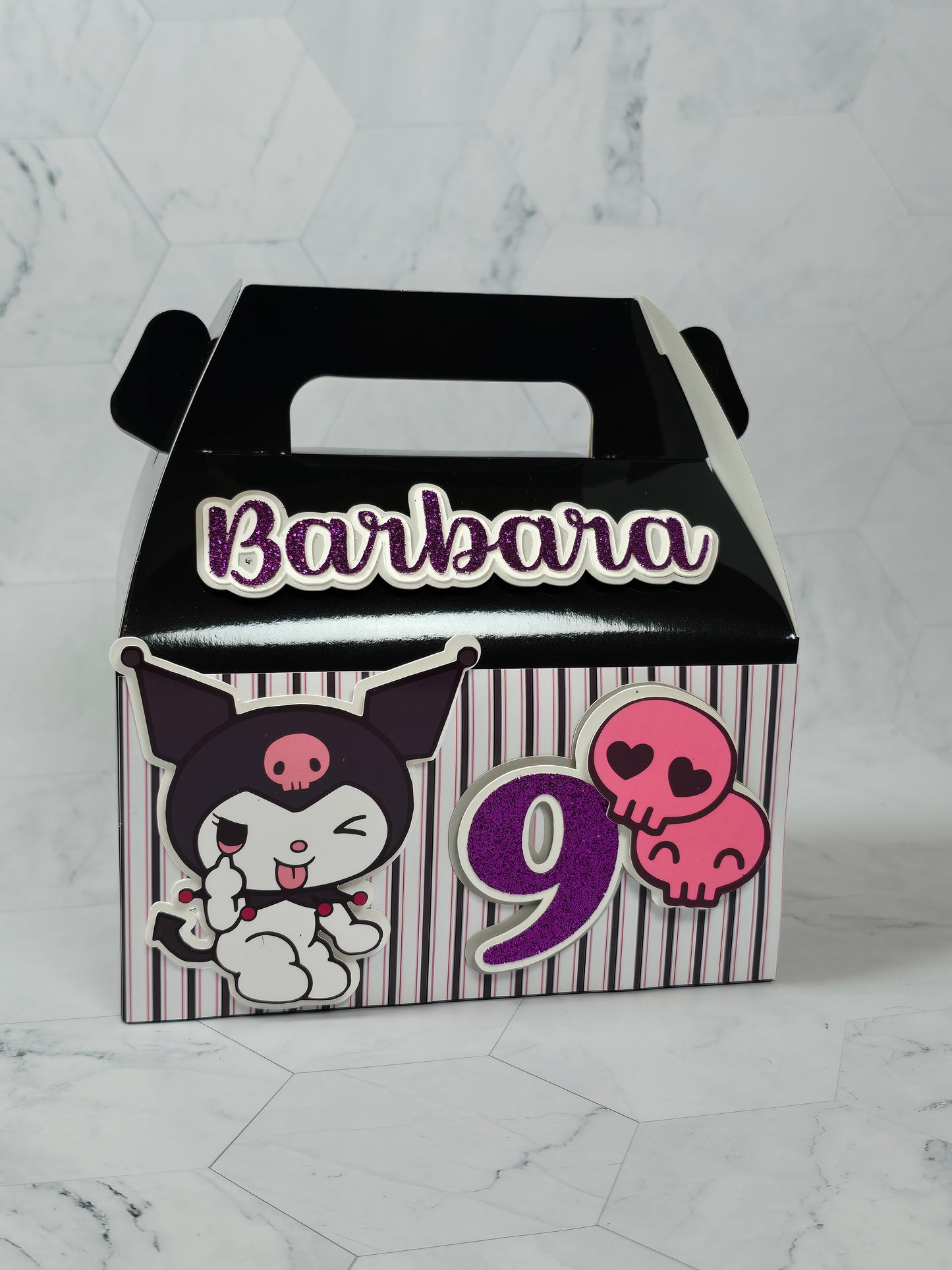 Kuromi Gable boxes, Kuromi party favors , Kuromi birthday