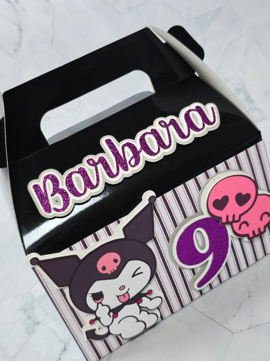 Kuromi Gable boxes, Kuromi party favors , Kuromi birthday