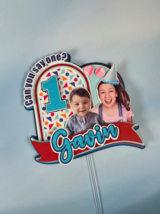 Ms Rachel Cake topper Boy edition, Ms Rachel theme party, Ms Rachel party theme for boys