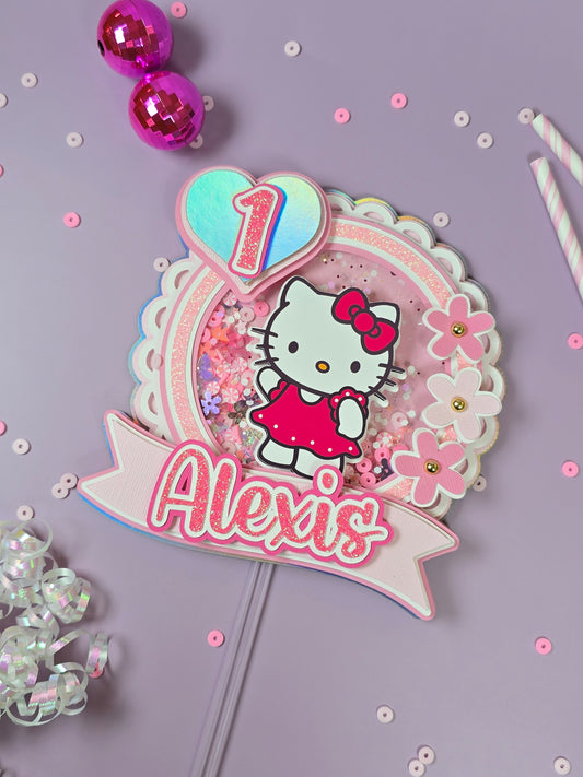 Hello Kitty Cake topper, Sanrio Cake topper,Hello Kitty party theme, Hello Kitty birthday
