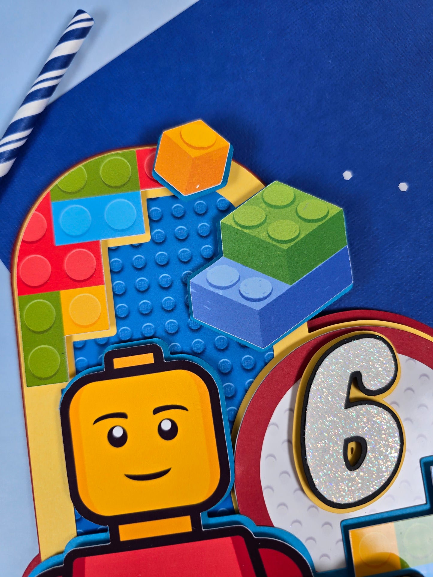 Building blocks Cake topper, Building blocks theme party, Building blocks party theme for boys