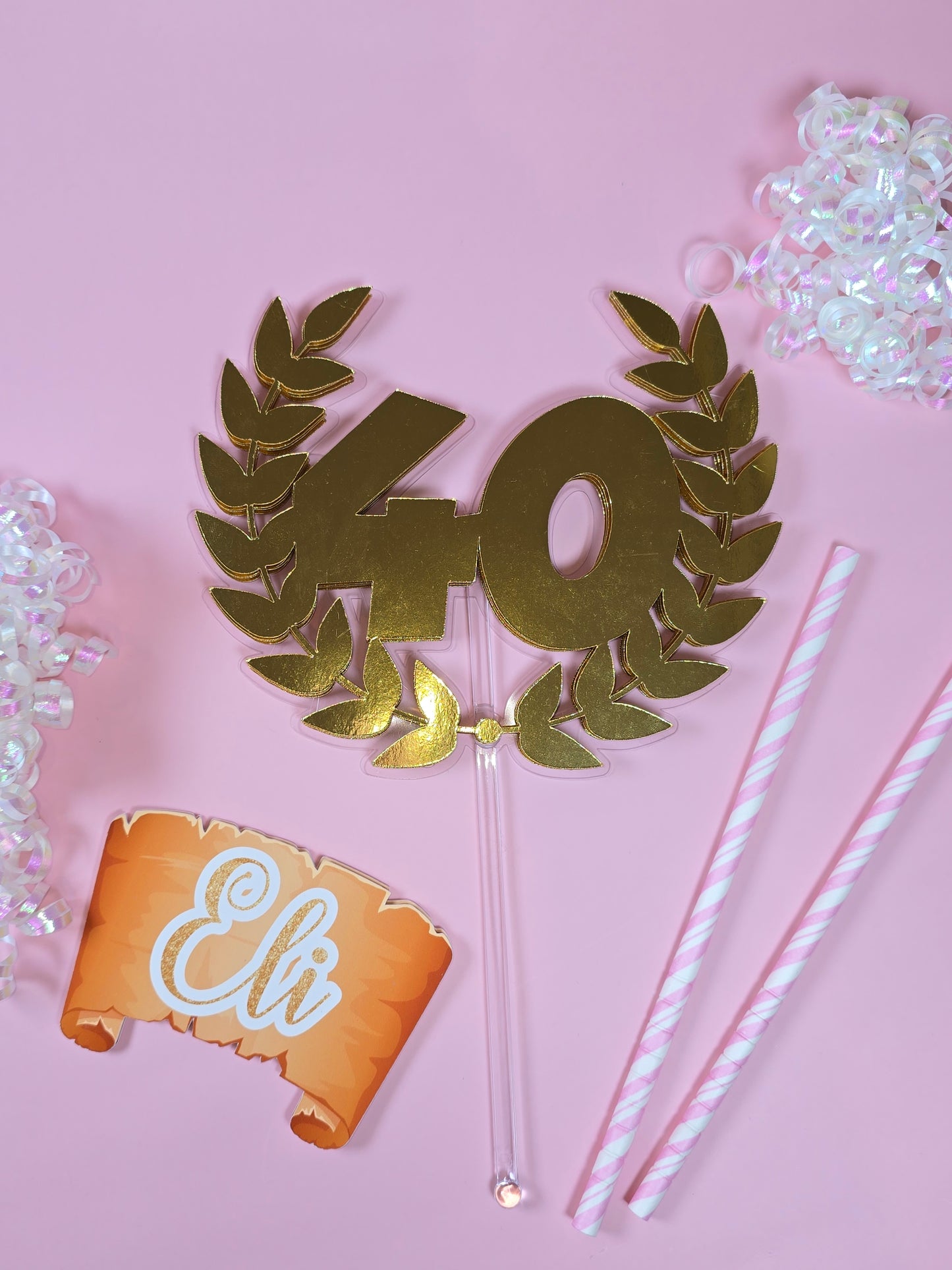 Greek Cake topper, Toga theme party
