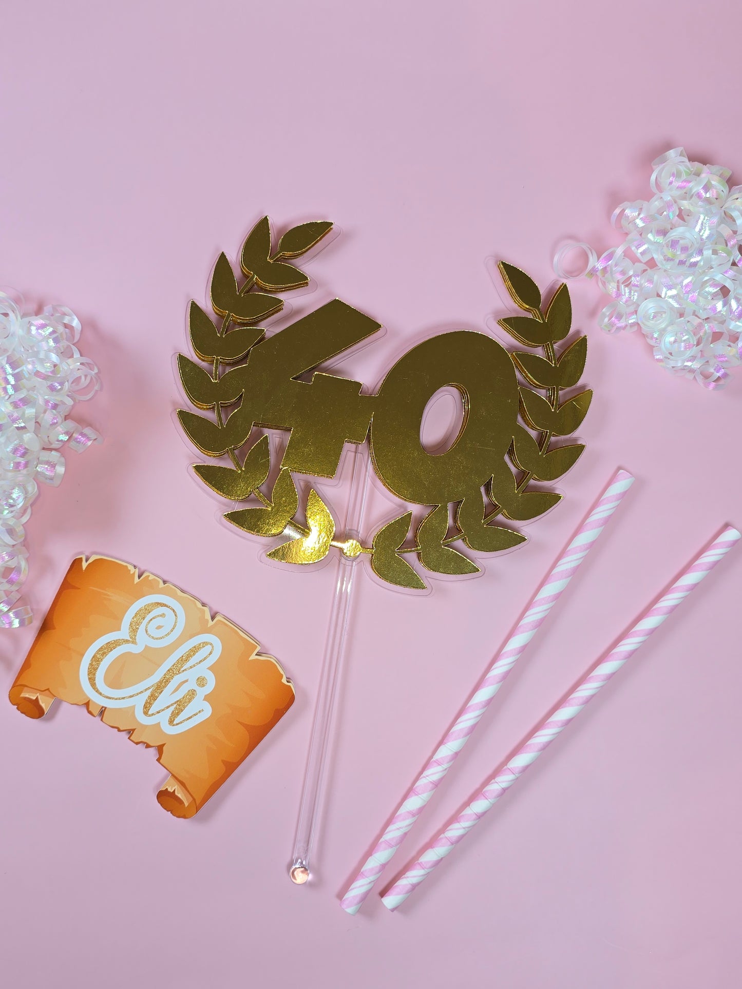 Greek Cake topper, Toga theme party
