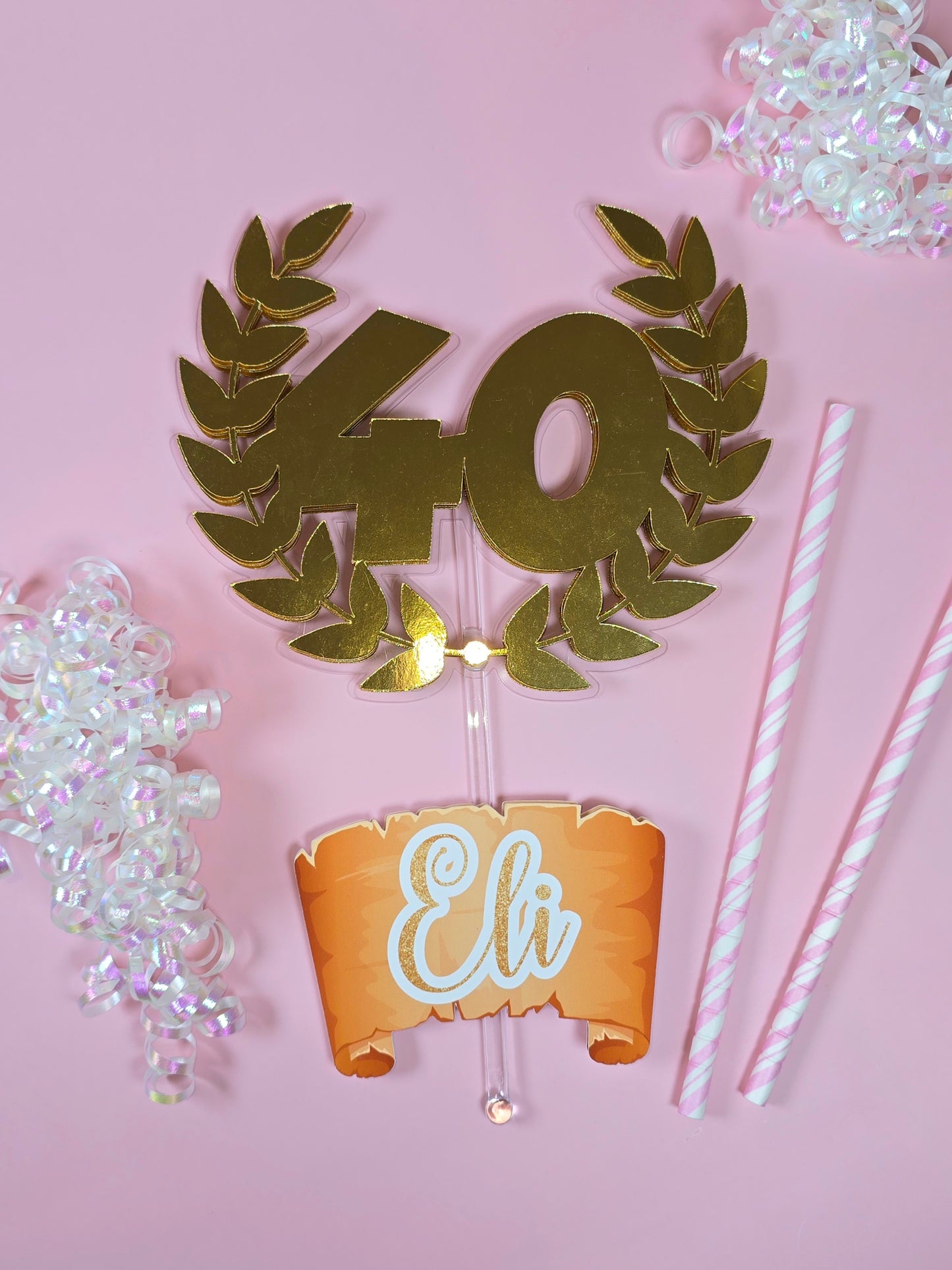 Greek Cake topper, Toga theme party