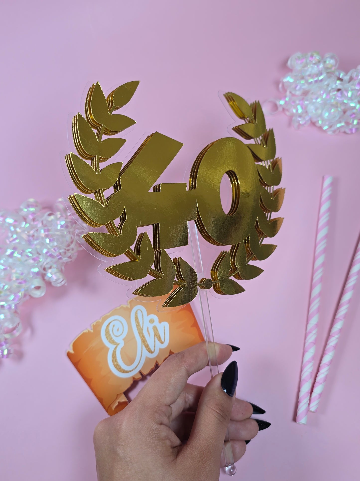 Greek Cake topper, Toga theme party