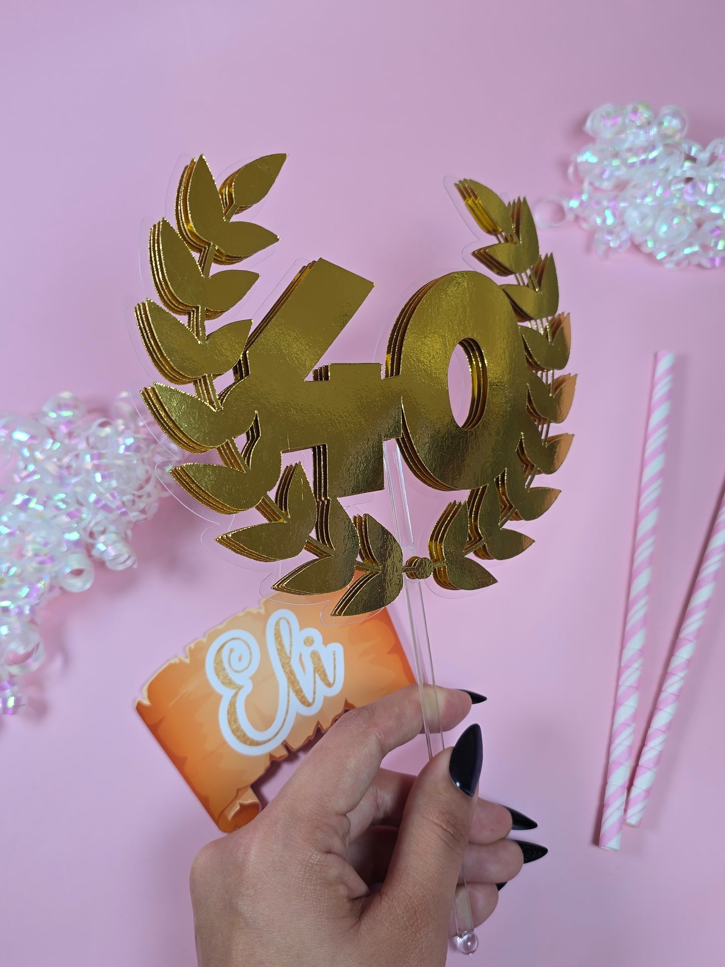 Greek Cake topper, Toga theme party