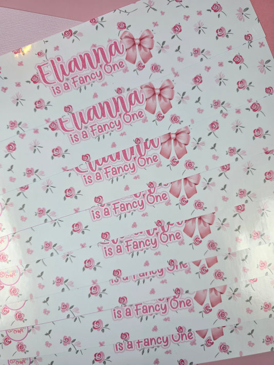 Coquette Water bottle labels,Love shack fancy waterproof labels