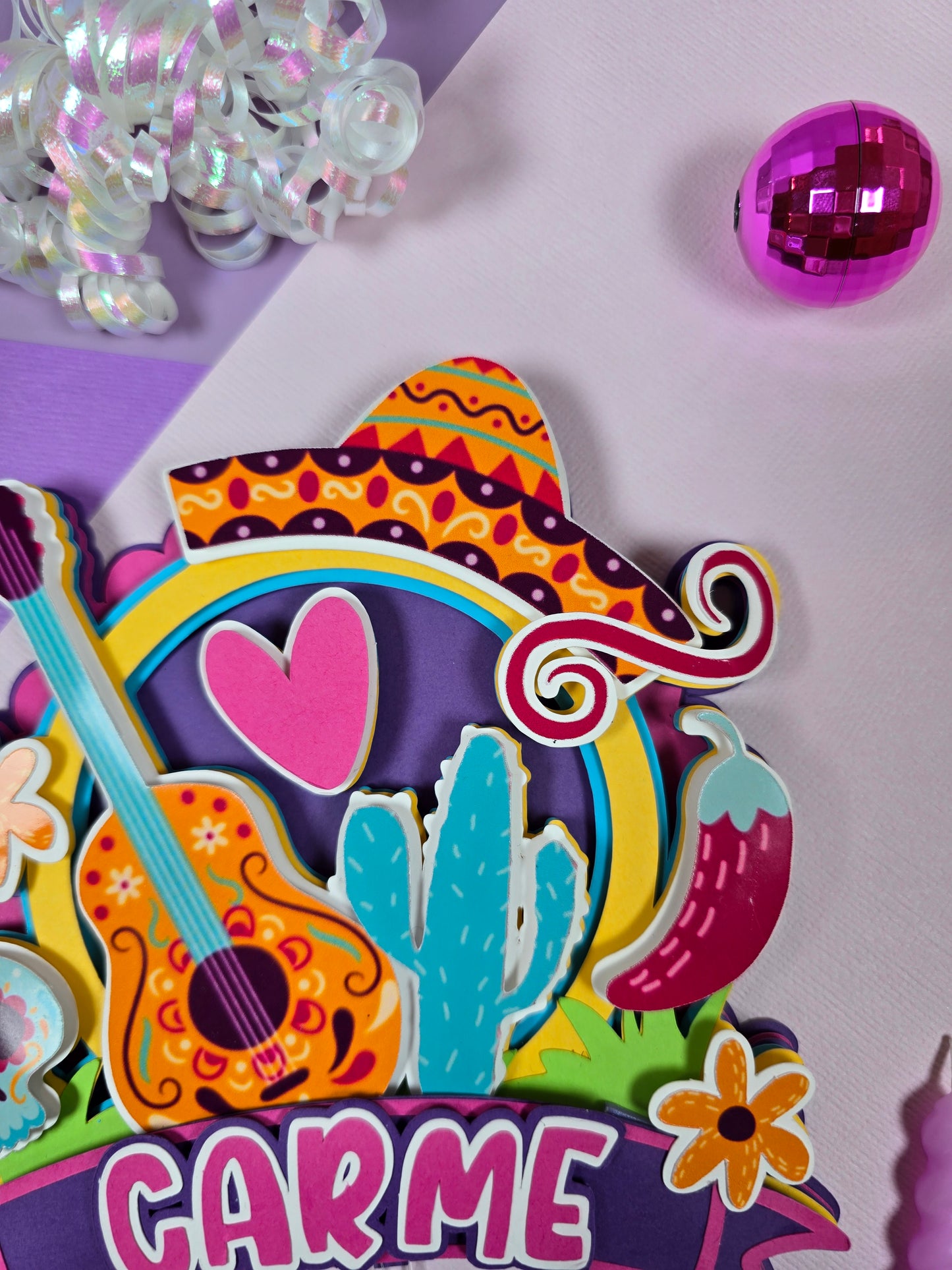 Mexican fiesta cake topper, Fiesta Cake topper,