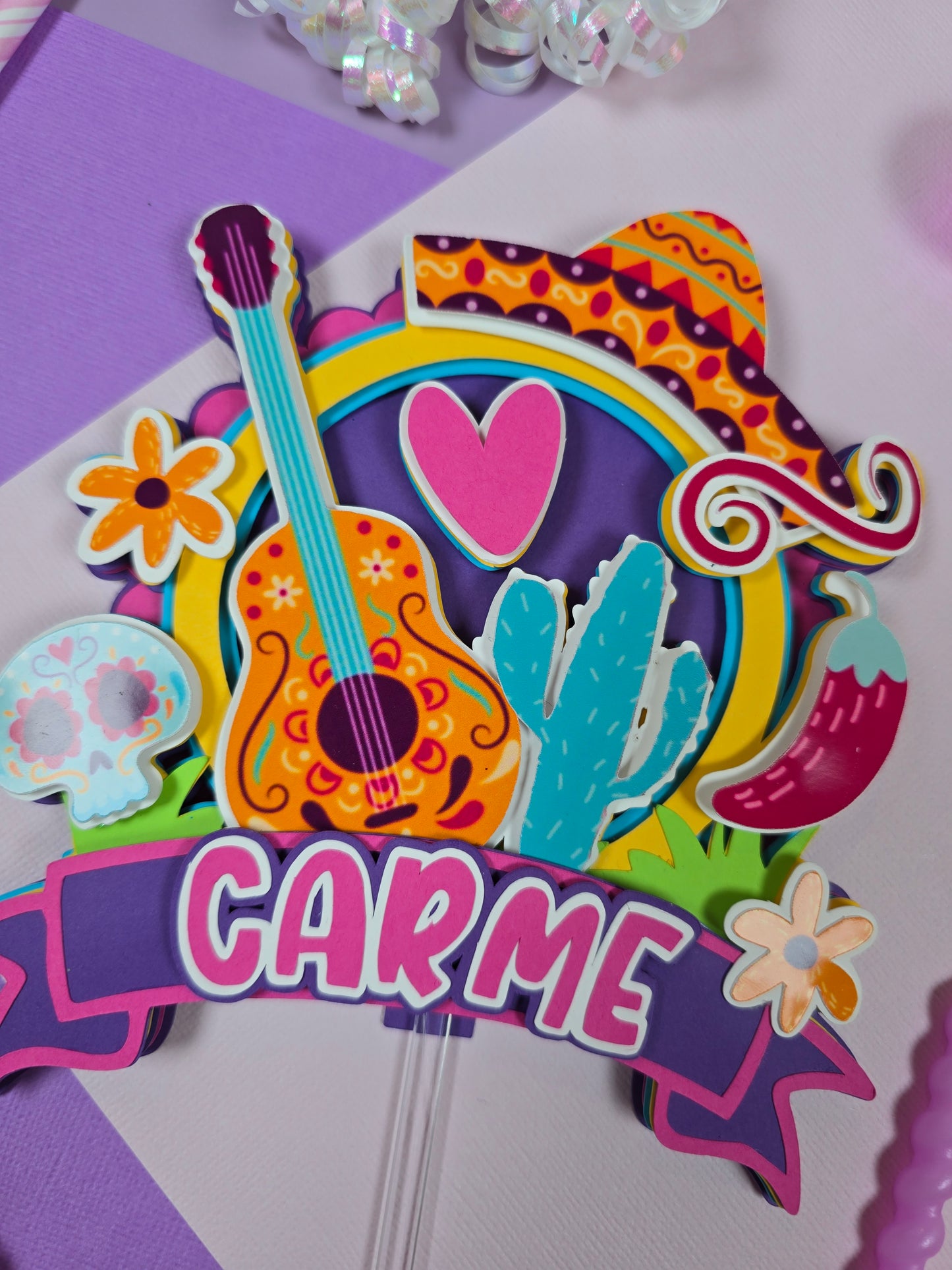 Mexican fiesta cake topper, Fiesta Cake topper,