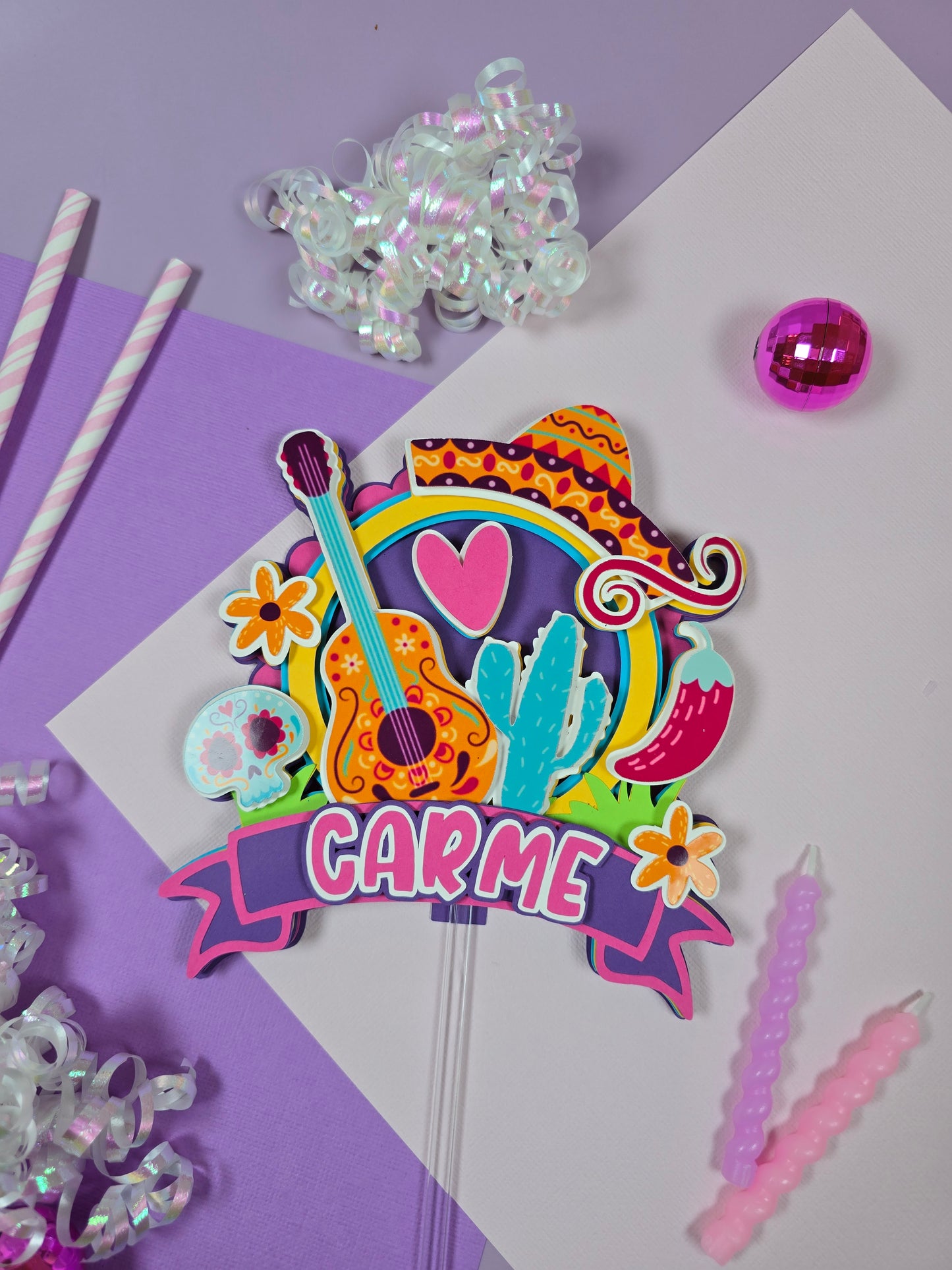 Mexican fiesta cake topper, Fiesta Cake topper,