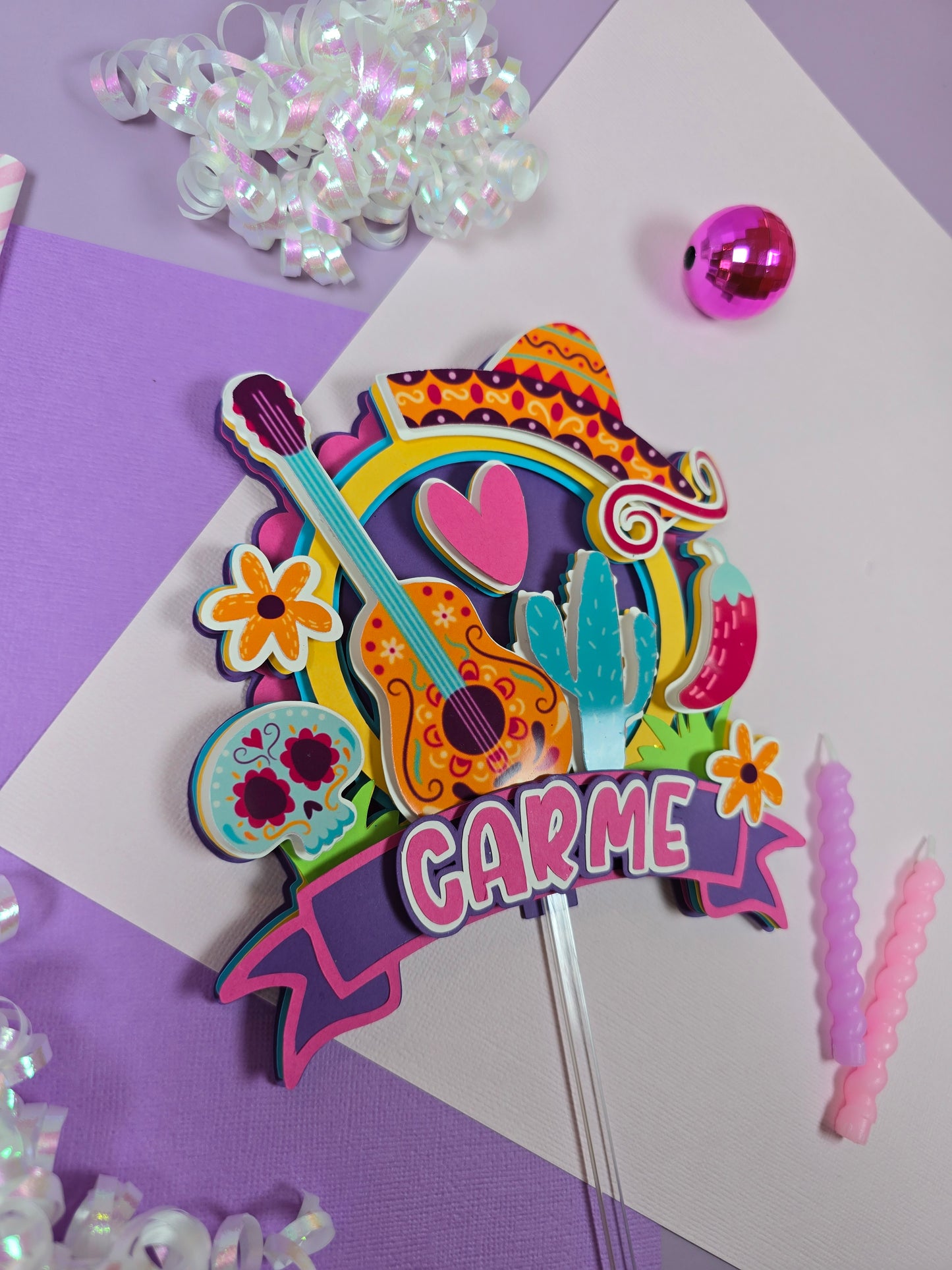 Mexican fiesta cake topper, Fiesta Cake topper,