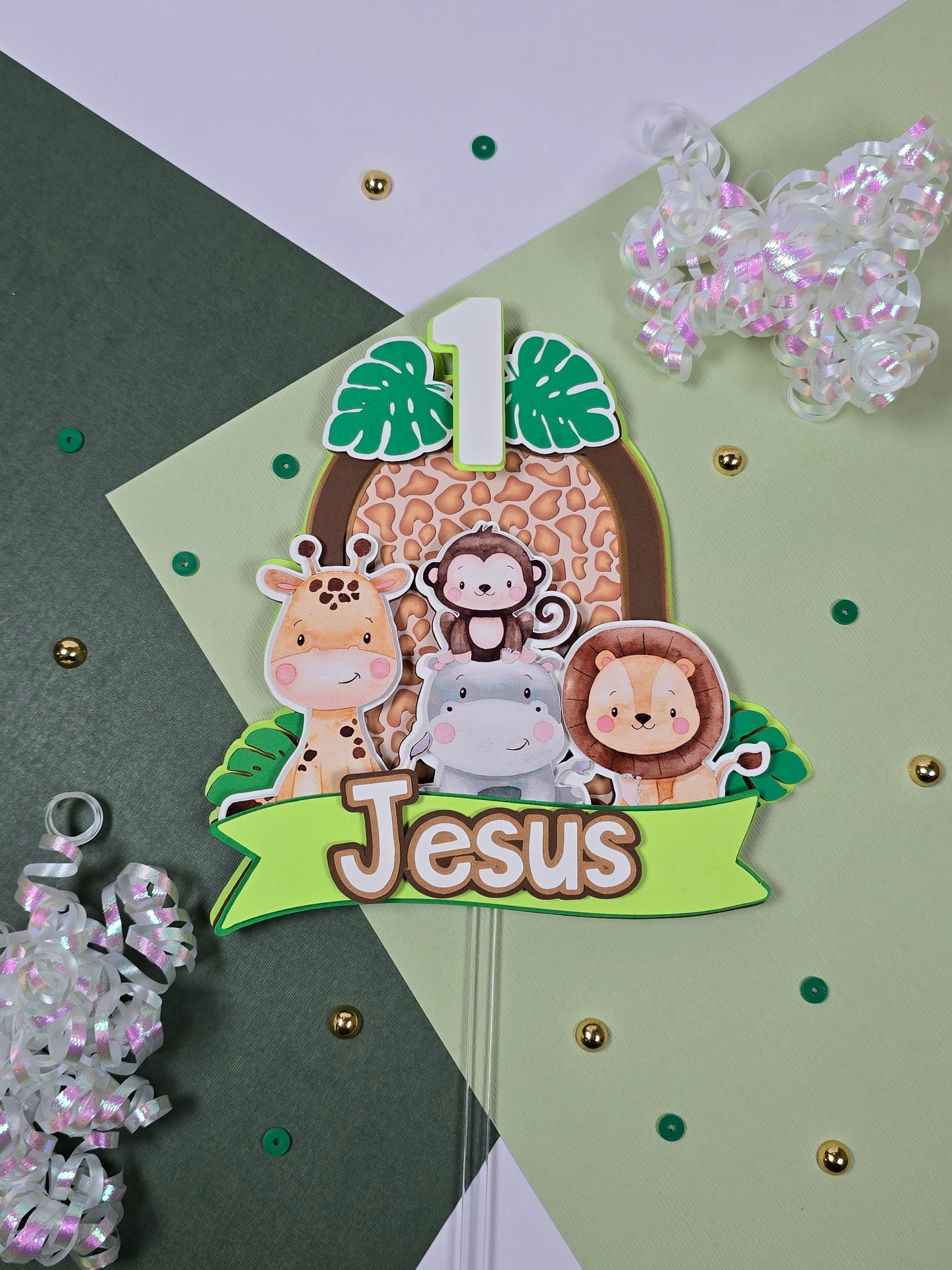 Wild One Cake topper, Safari Cake topper, Safari Birthday