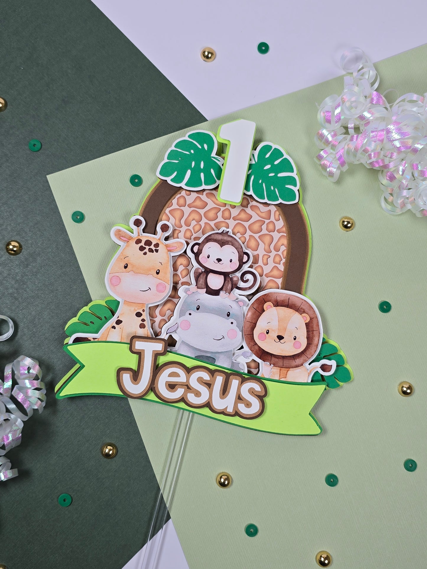 Wild One Cake topper, Safari Cake topper, Safari Birthday