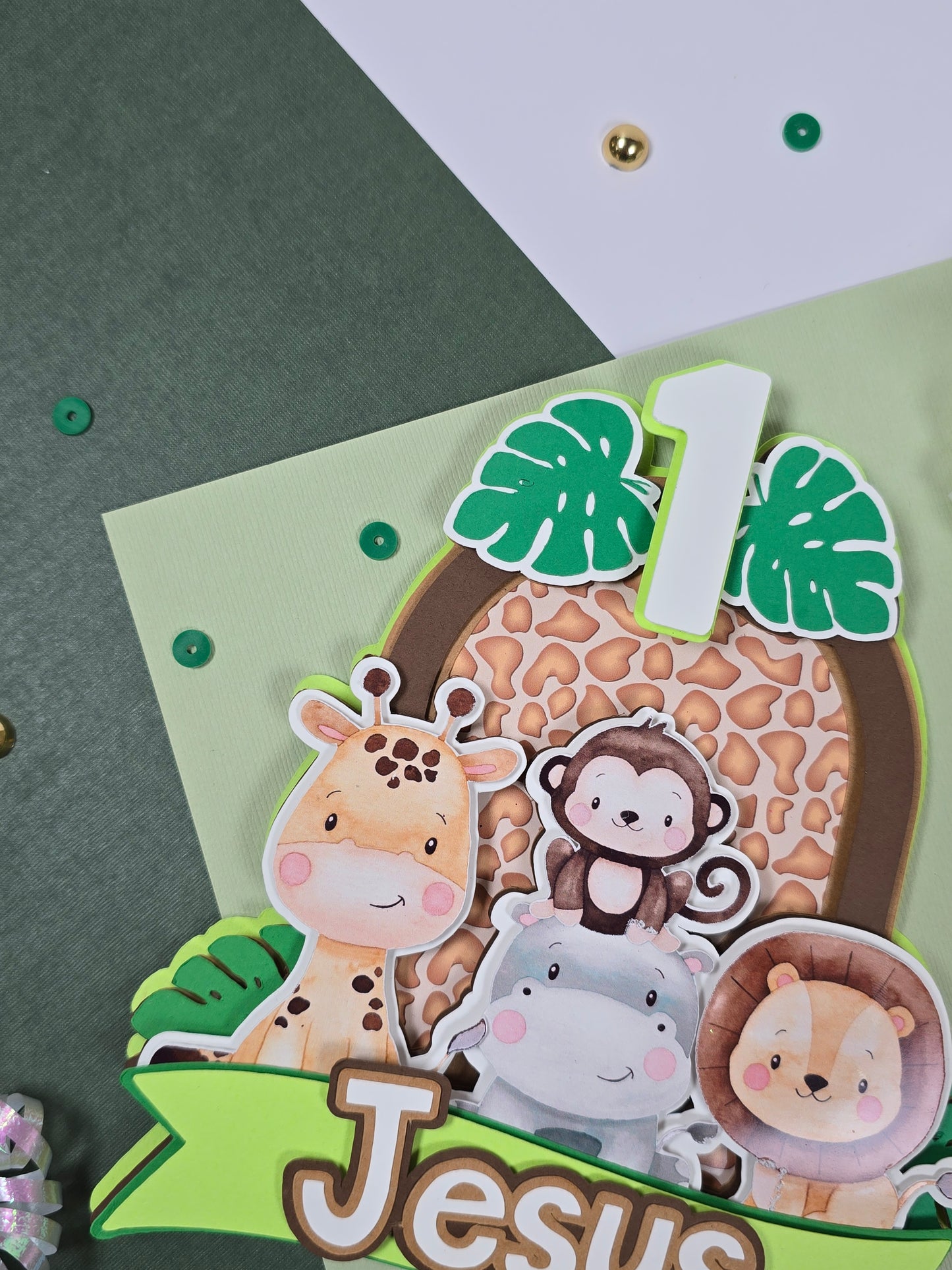 Wild One Cake topper, Safari Cake topper, Safari Birthday