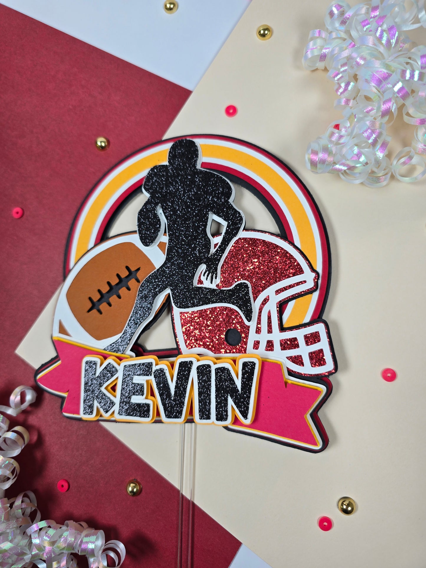 Football Cake topper, NFL cake topper