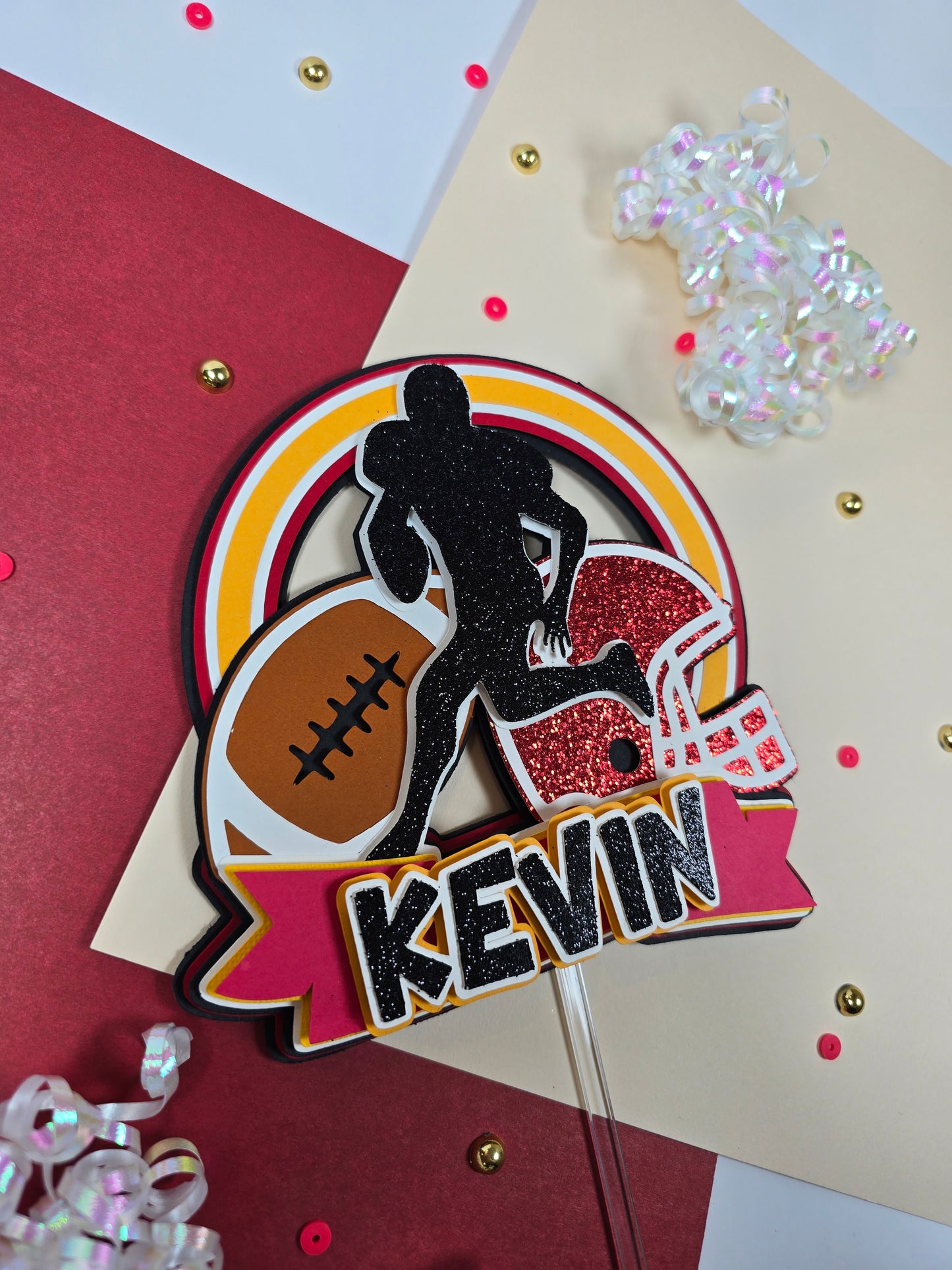 Football Cake topper, NFL cake topper