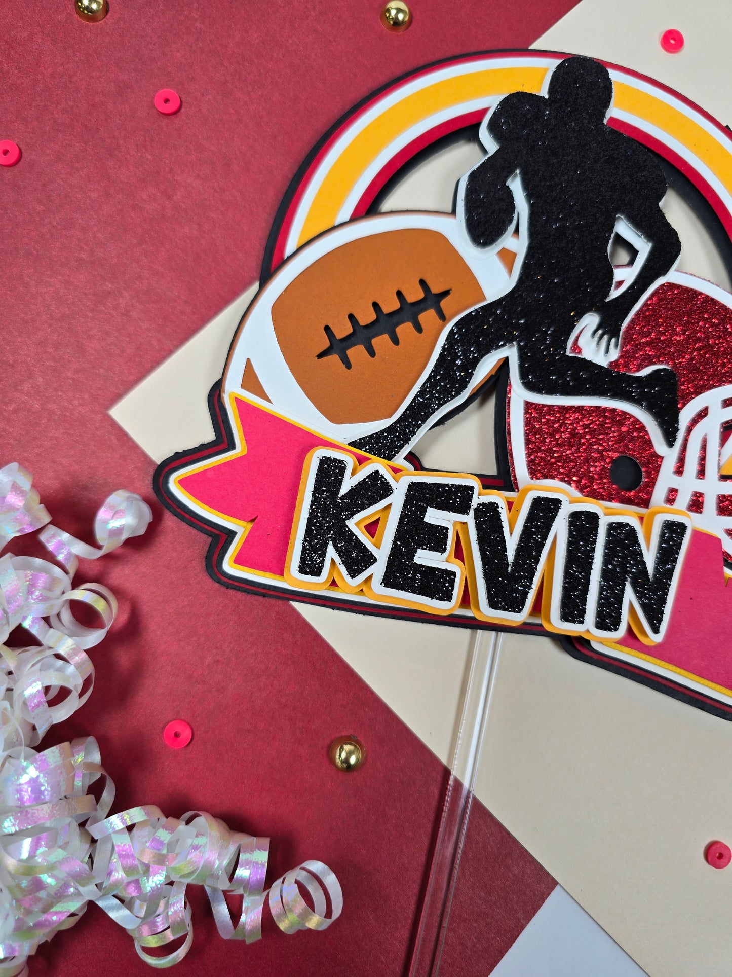 Football Cake topper, NFL cake topper