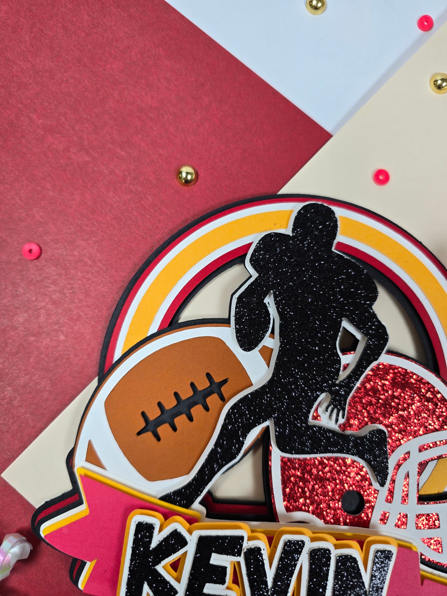 Football Cake topper, NFL cake topper