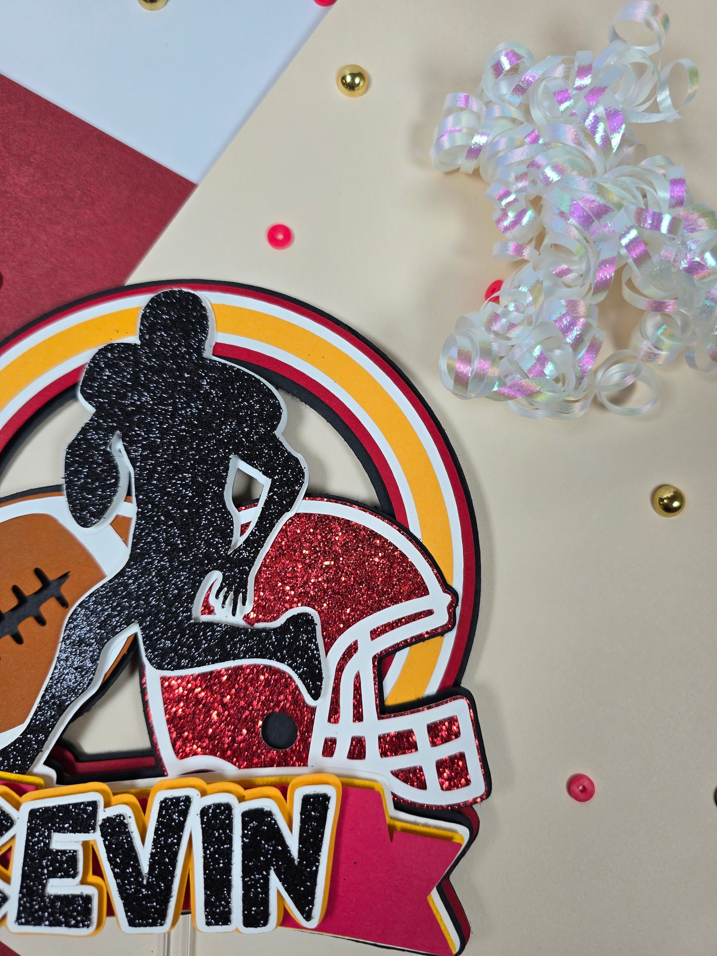 Football Cake topper, NFL cake topper