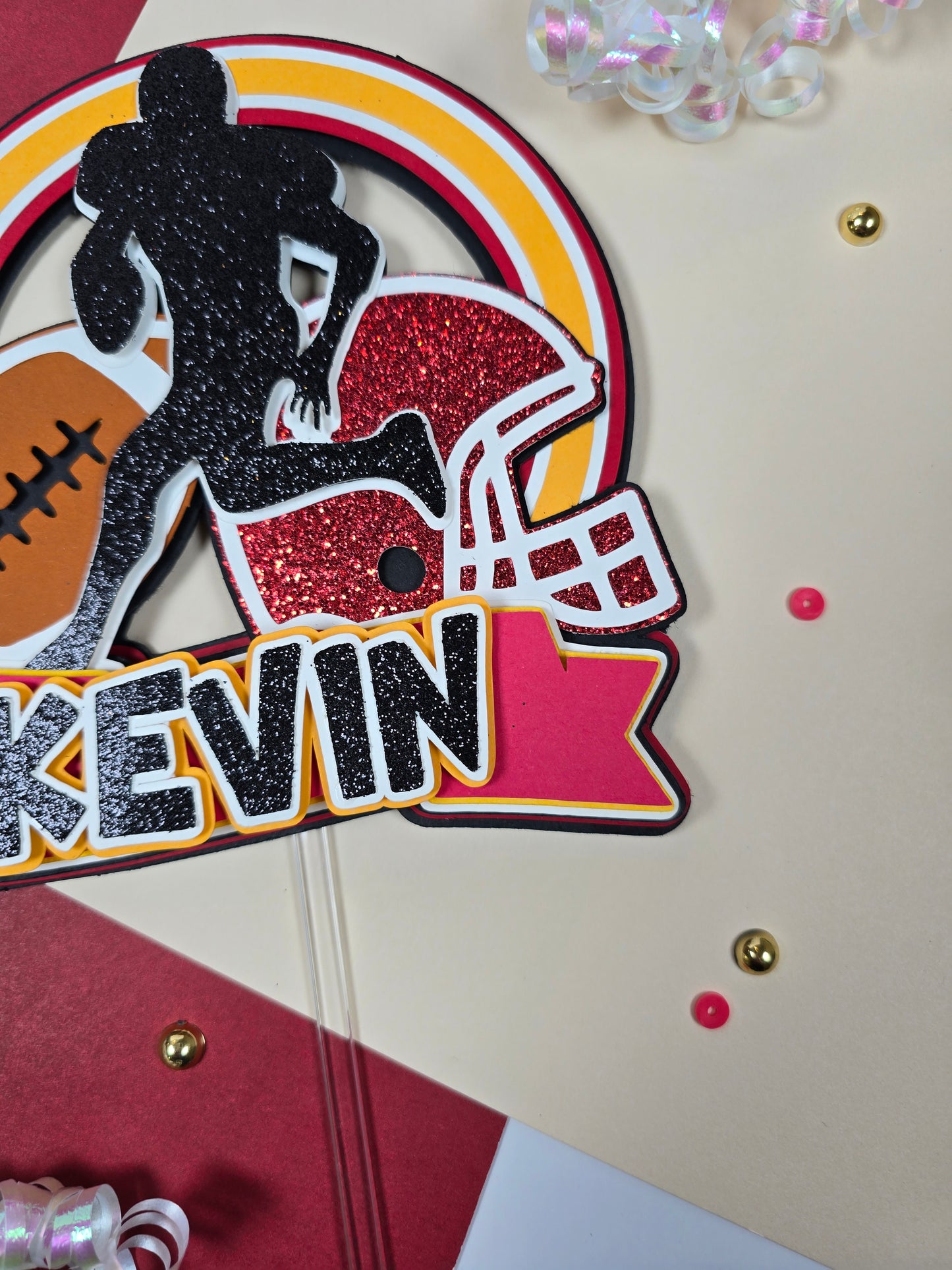 Football Cake topper, NFL cake topper