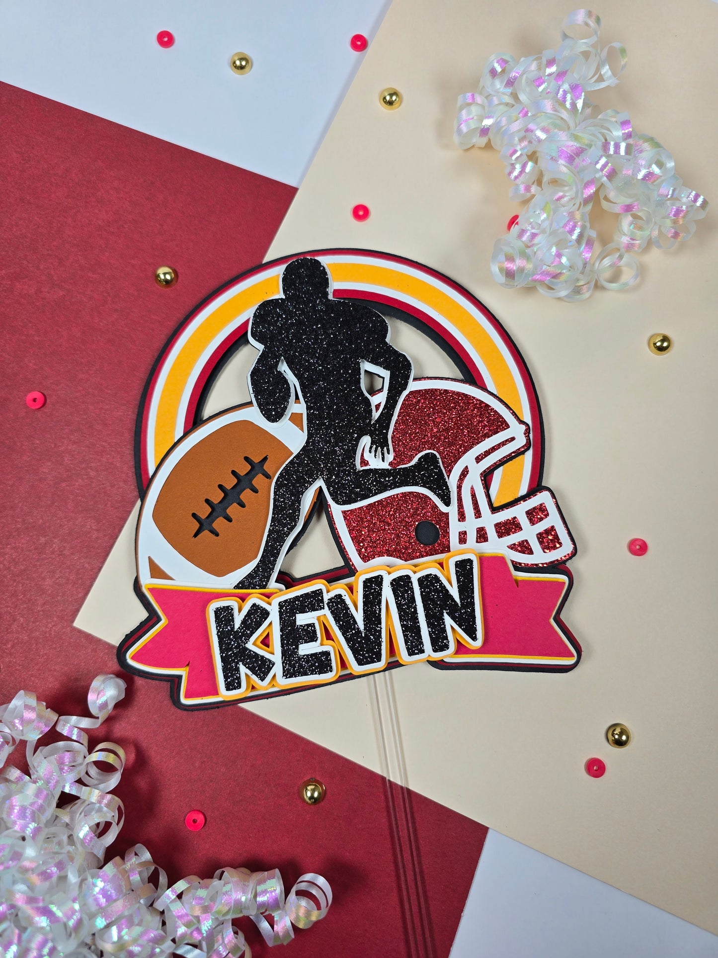 Football Cake topper, NFL cake topper