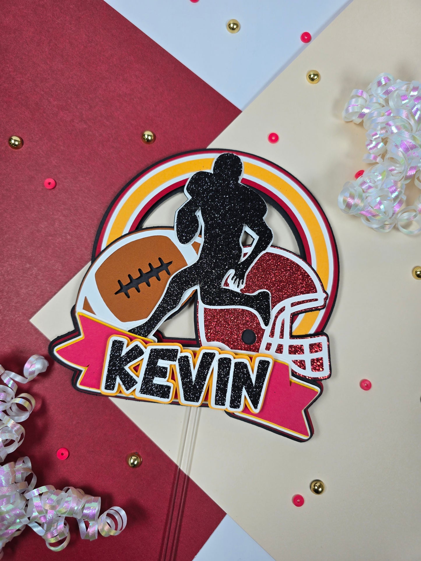 Football Cake topper, NFL cake topper