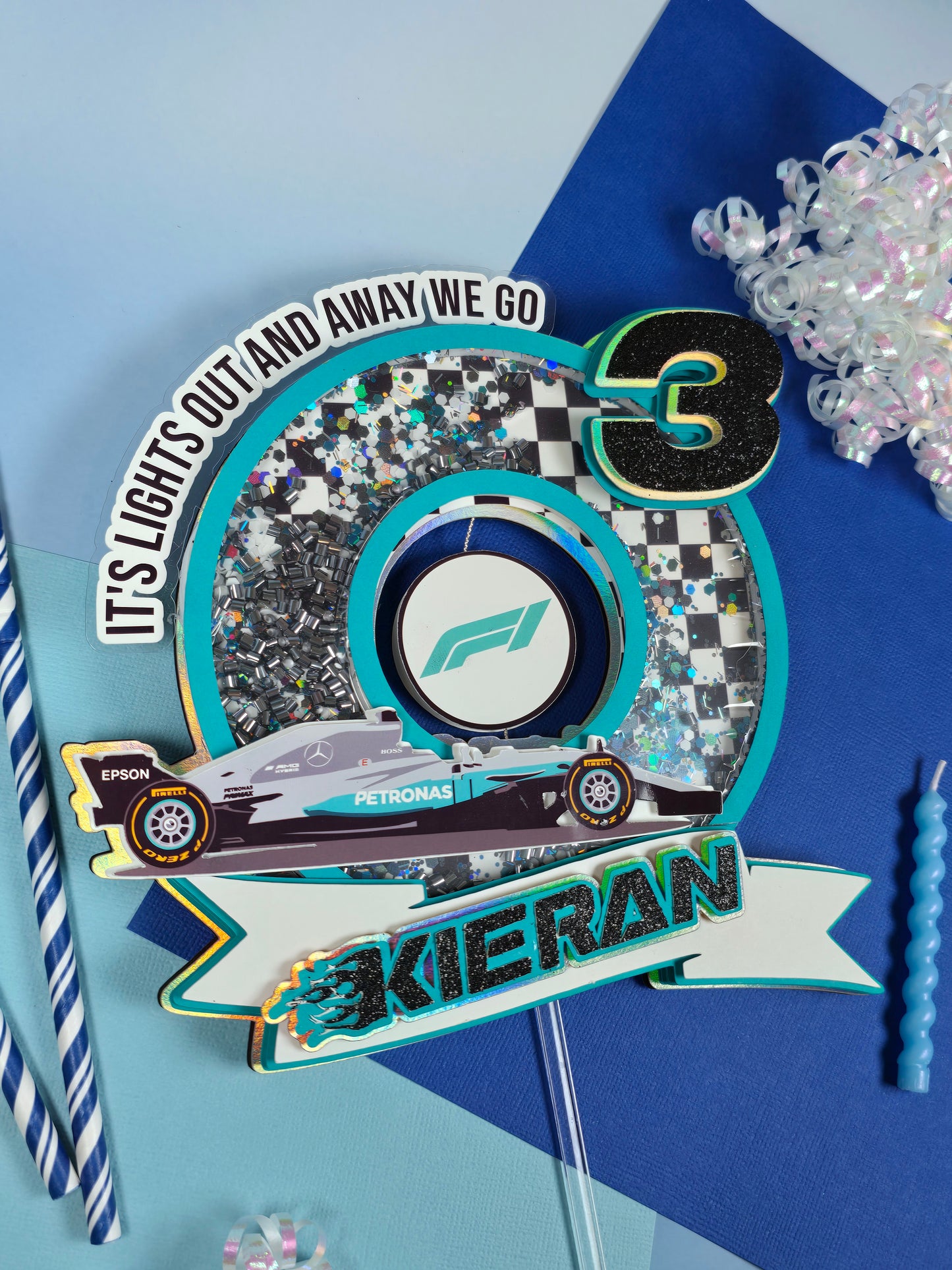 Race Cars Cake topper,Formula 1 Cake topper,Race Cars cake topper, F1 birthday
