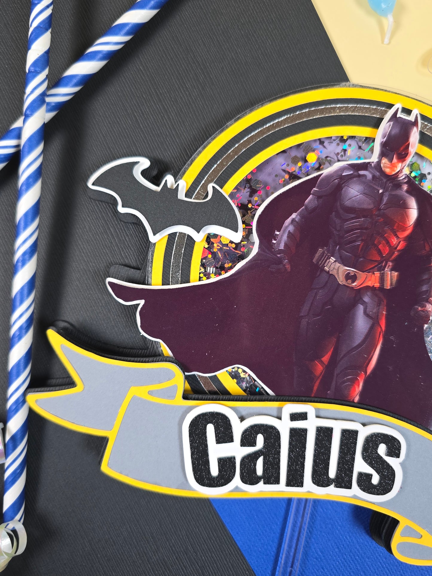 Batman Cake topper, Super hero theme party, Batman party