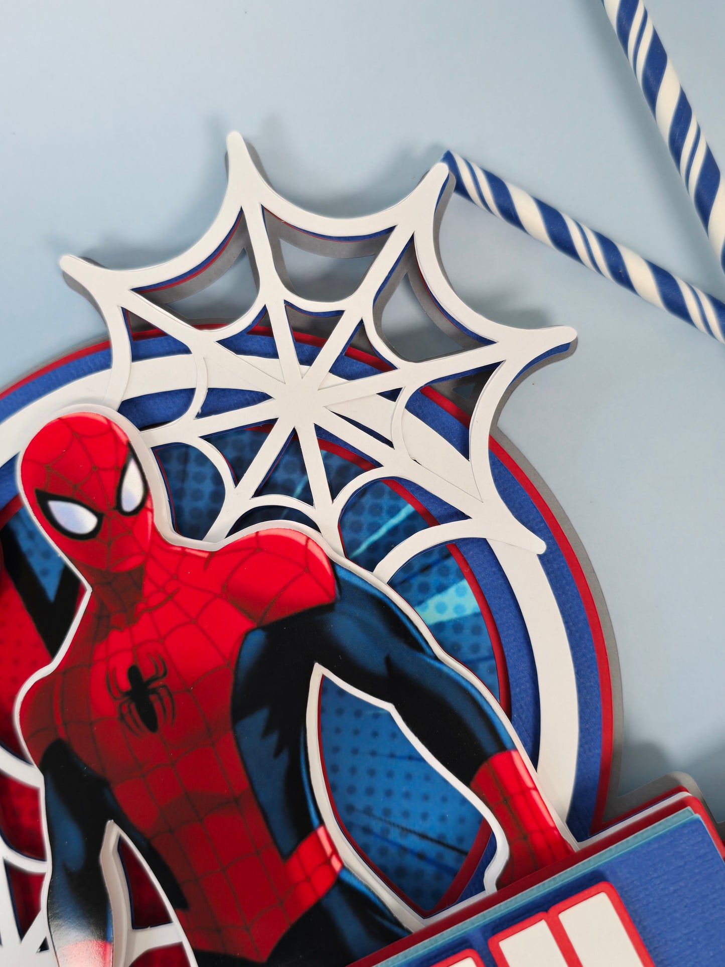 Spider Man Cake topper, Super hero theme party, Spiderman party