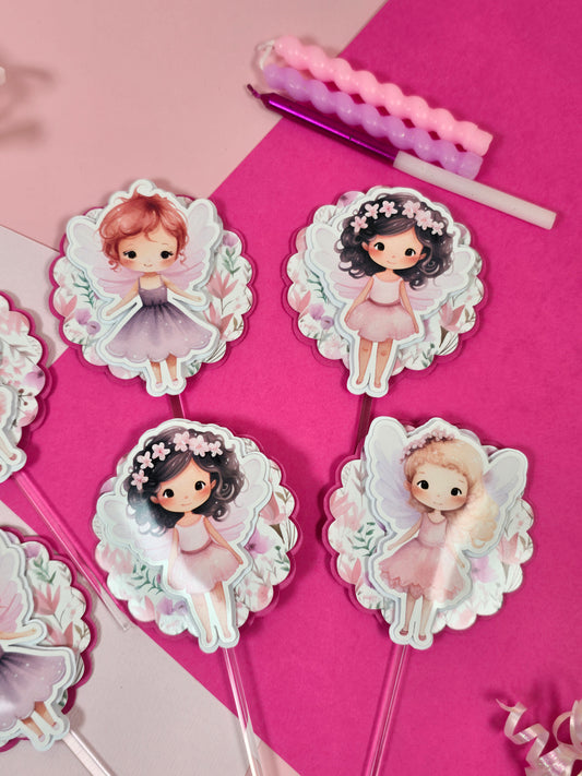 Fairy Cupcake Topper, Fairy Garden cupcake decor, Fairy birthday