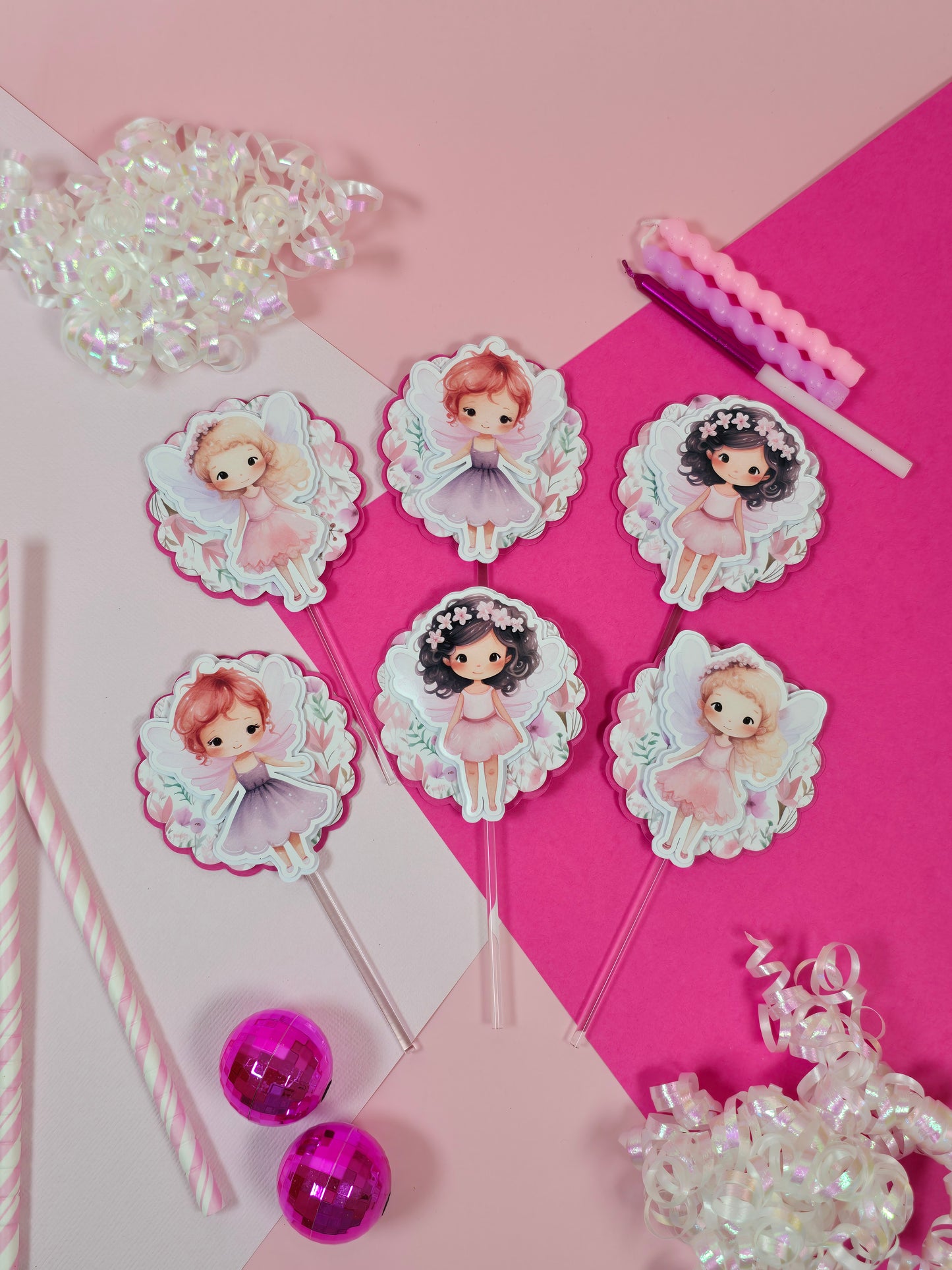 Fairy Cupcake Topper, Fairy Garden cupcake decor, Fairy birthday