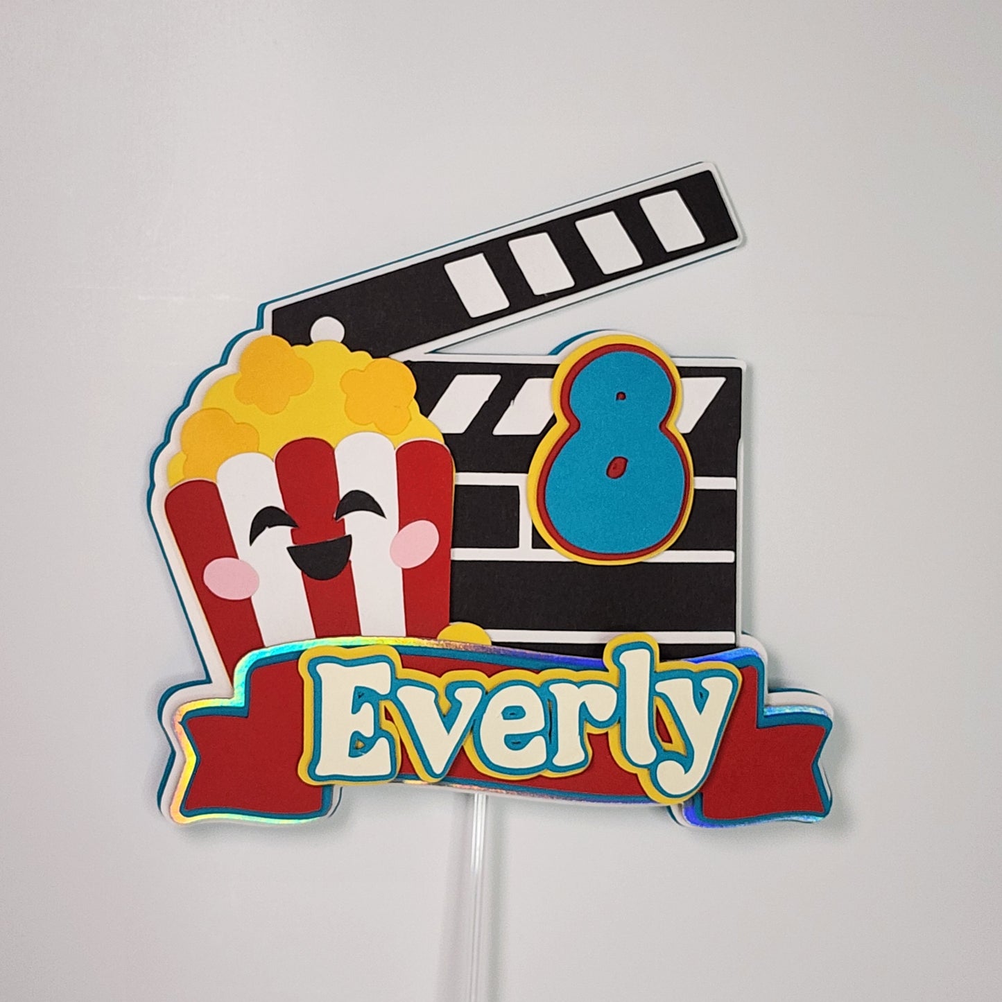 Movie theme Cake topper, Movie party Cake topper, Movie night cake topper