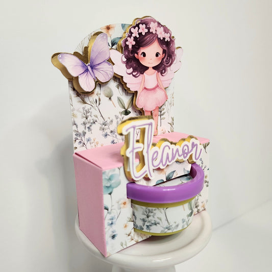 Fairy first birthday Mini play doh Box Fairy Garden Party favors play doh fairy Fairy garden theme party Fairy birthday theme