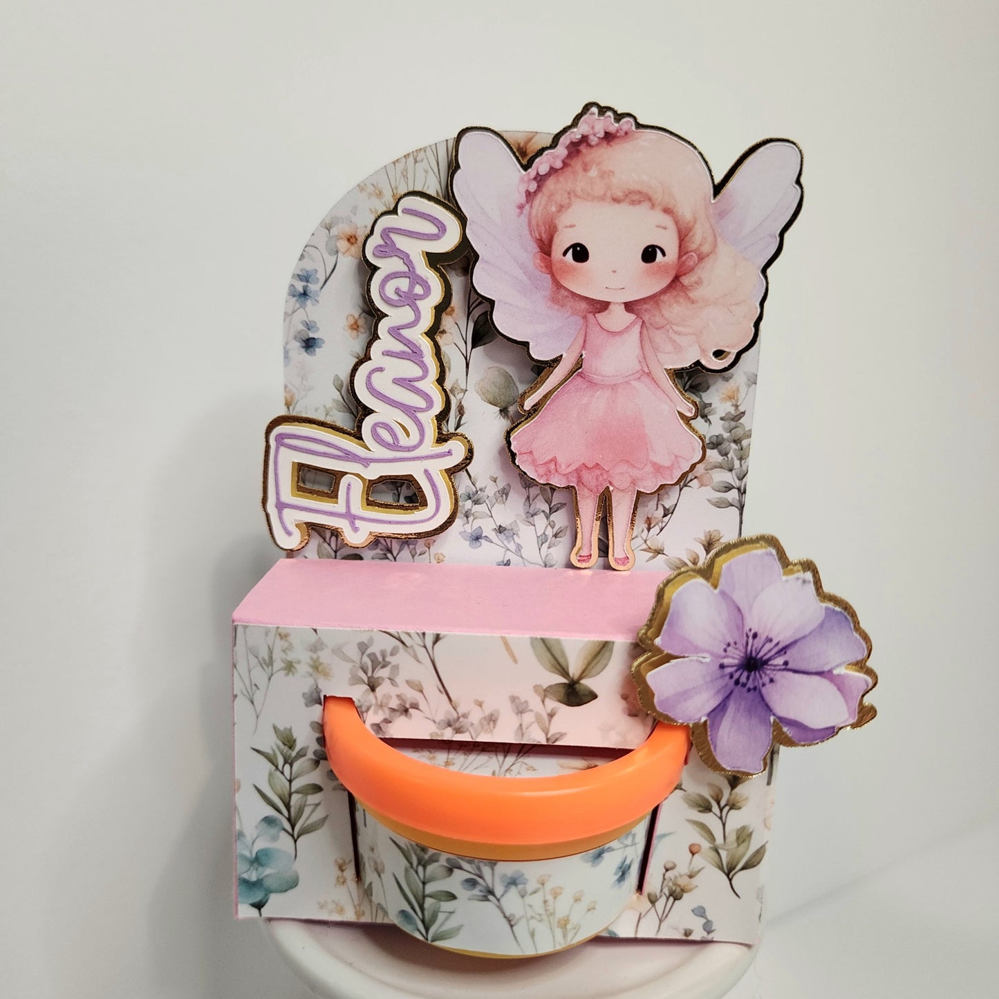 Fairy first birthday Mini play doh Box Fairy Garden Party favors play doh fairy Fairy garden theme party Fairy birthday theme