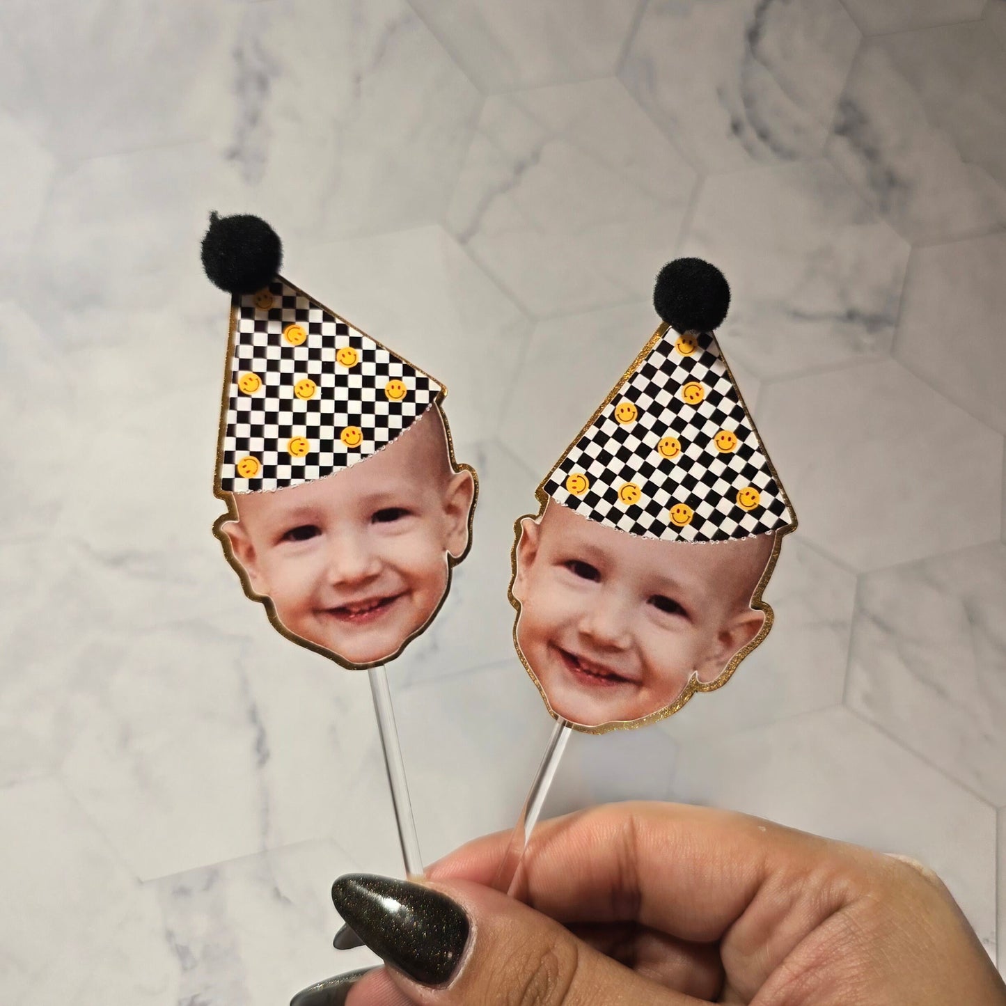 One Happy Dude Cupcake toppers, One happy dude decor