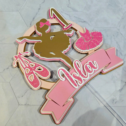 Ballerina Cake topper, Tutu party theme, Ballerina birthday theme