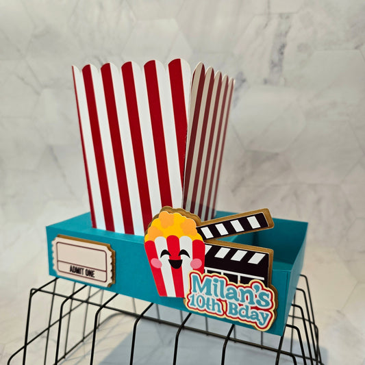 Movie Night Box popcorn candies party favors cinema movie party theme movie night box for birthday theme