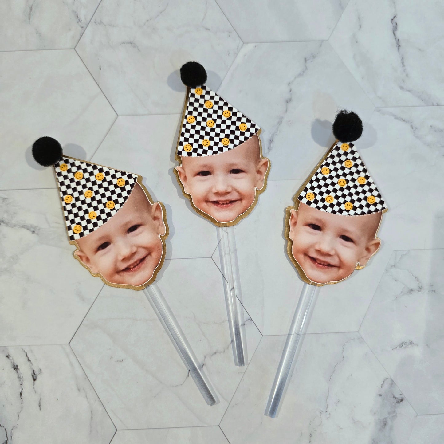 One Happy Dude Cupcake toppers, One happy dude decor