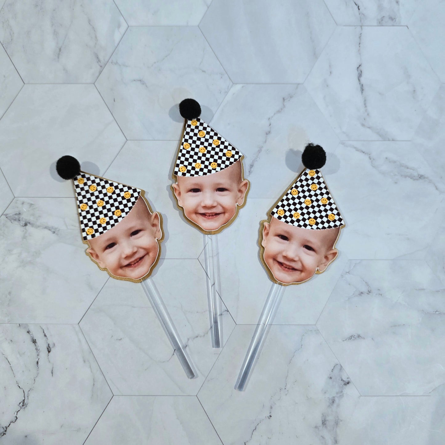One Happy Dude Cupcake toppers, One happy dude decor