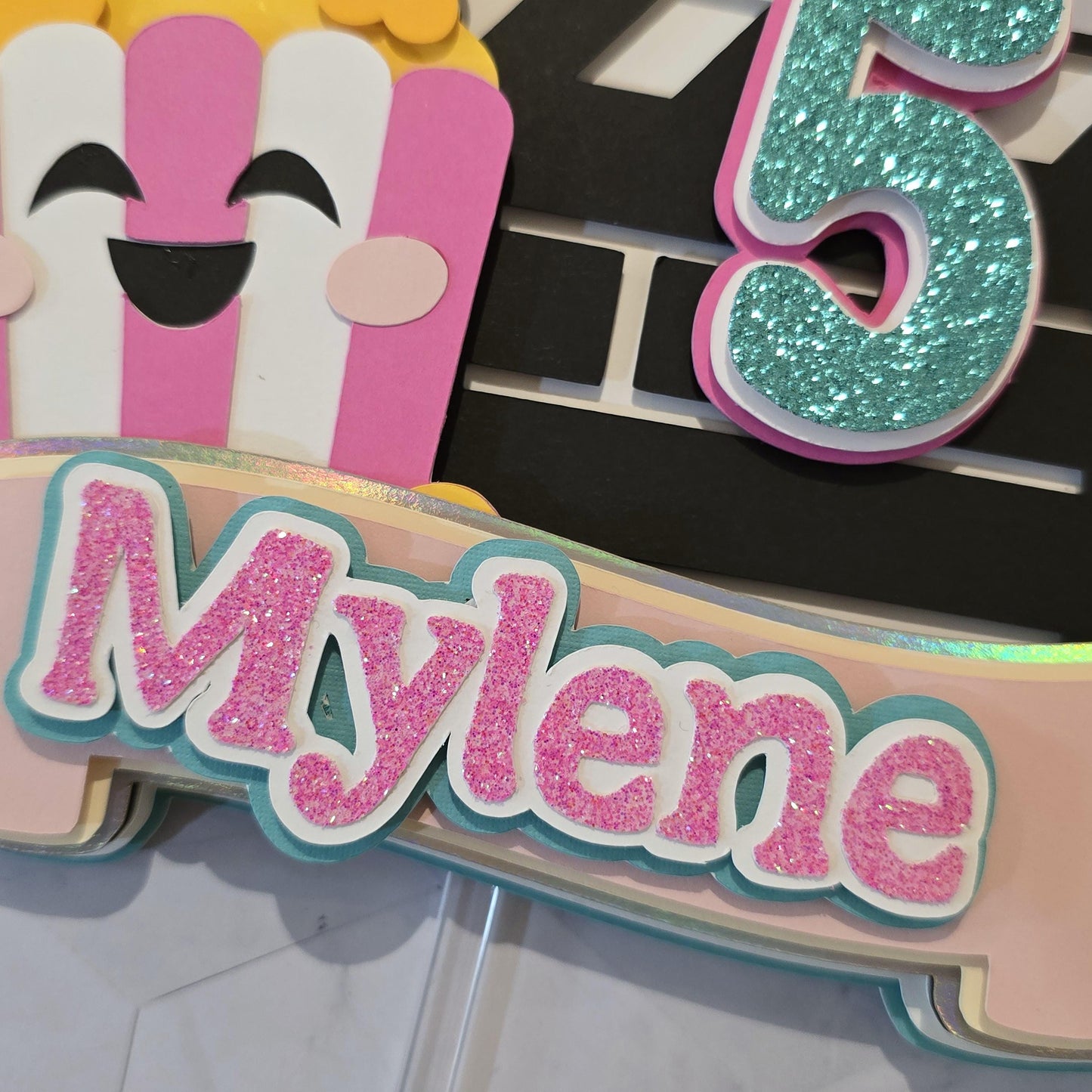 Movie theme Cake topper, Movie party Cake topper, Movie night cake topper