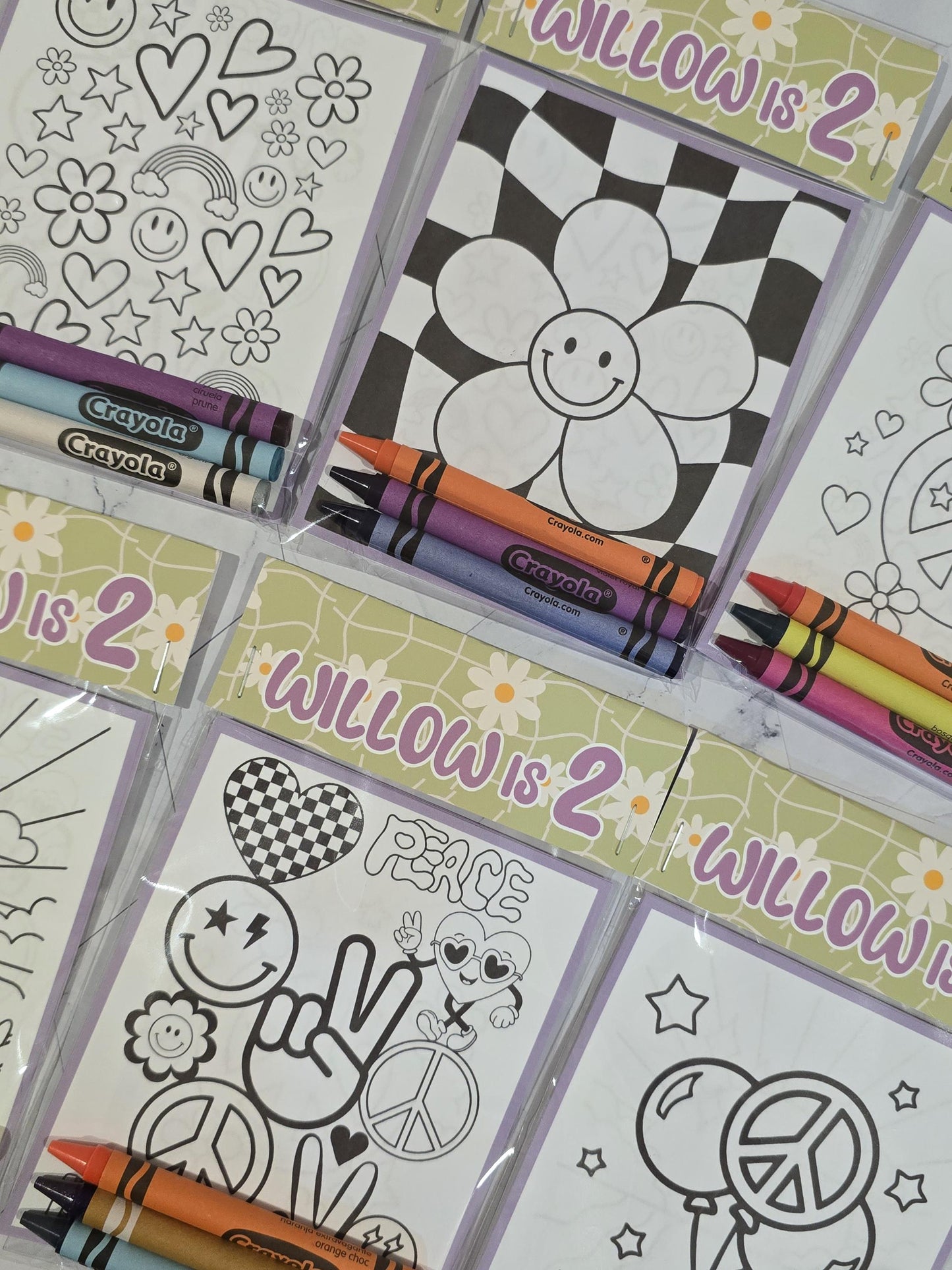 Two groovy coloring books, groovy coloring books, happy faces coloring books