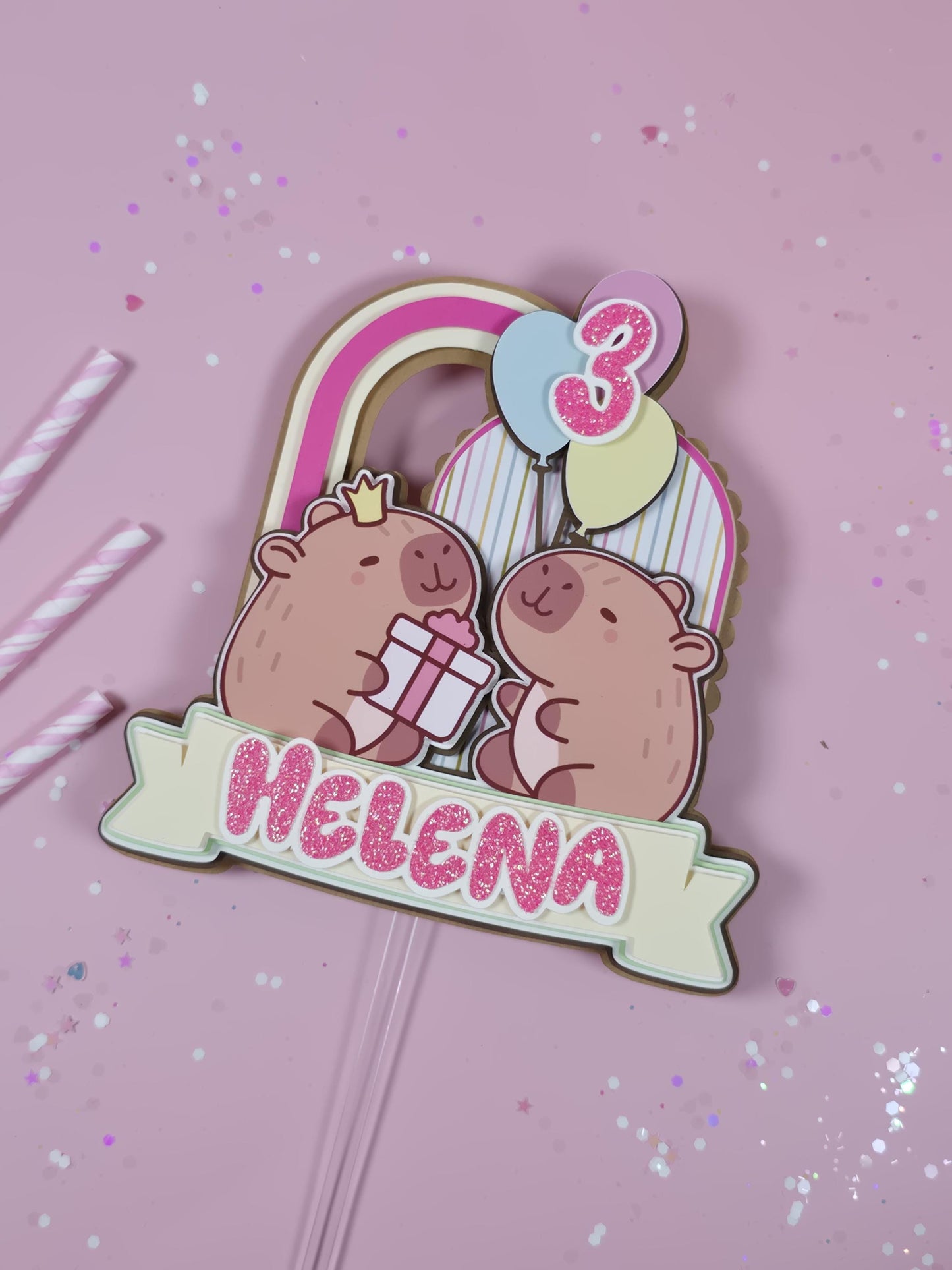 Capybara Cake topper, Capybara birthday party theme, Capybara cake decor, Capybara birthday theme