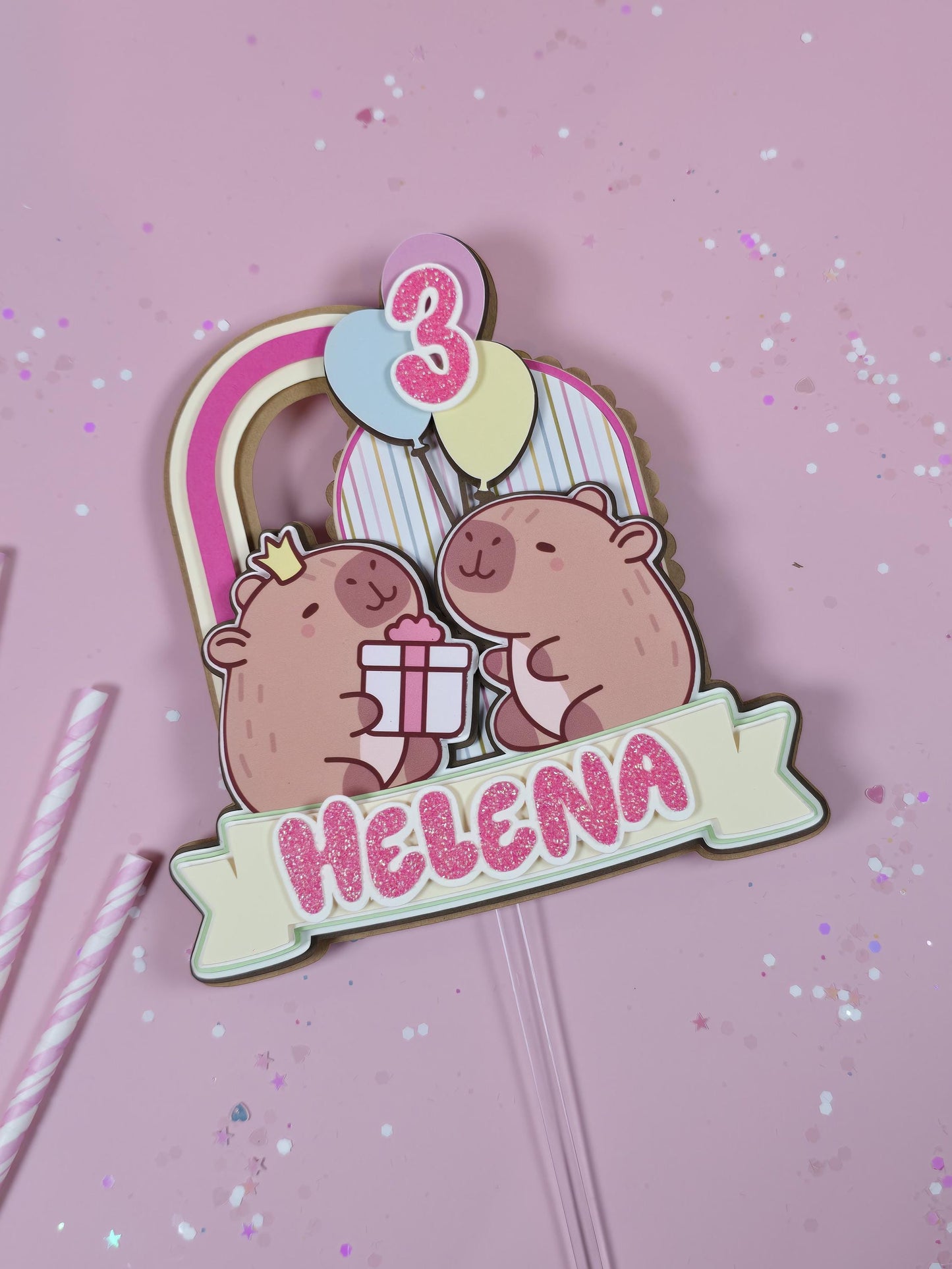Capybara Cake topper, Capybara birthday party theme, Capybara cake decor, Capybara birthday theme