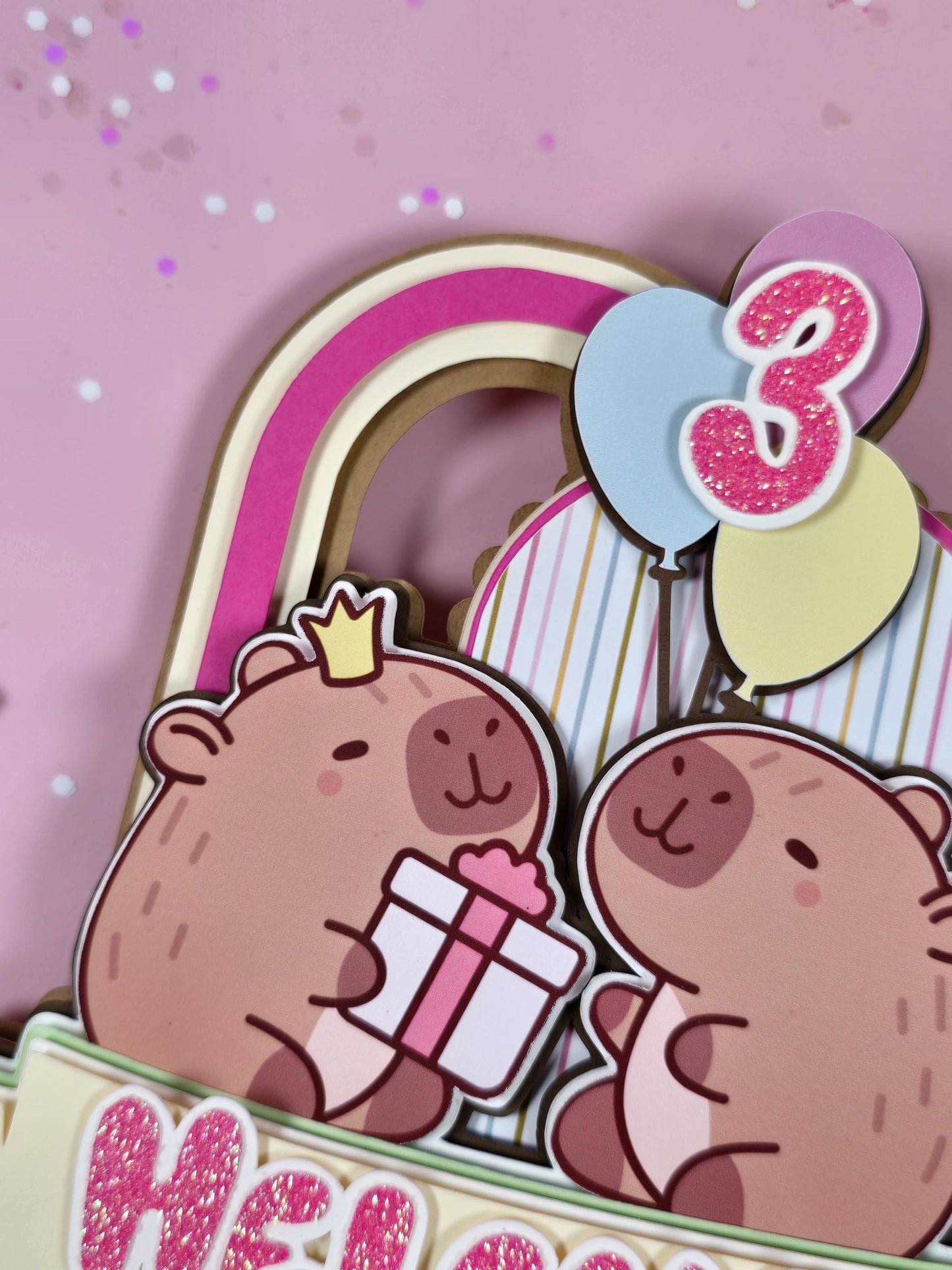 Capybara Cake topper, Capybara birthday party theme, Capybara cake decor, Capybara birthday theme