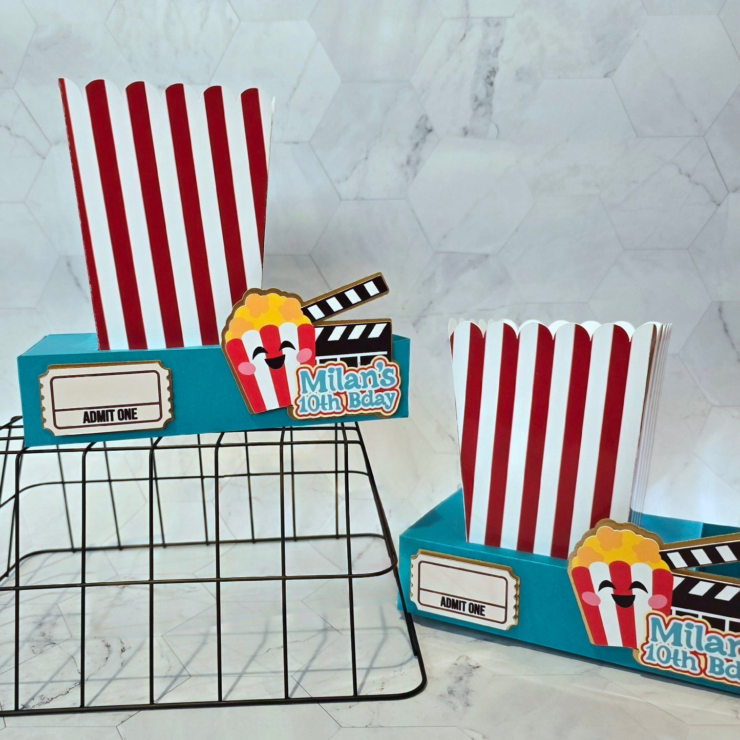 Movie Night Box popcorn candies party favors cinema movie party theme movie night box for birthday theme