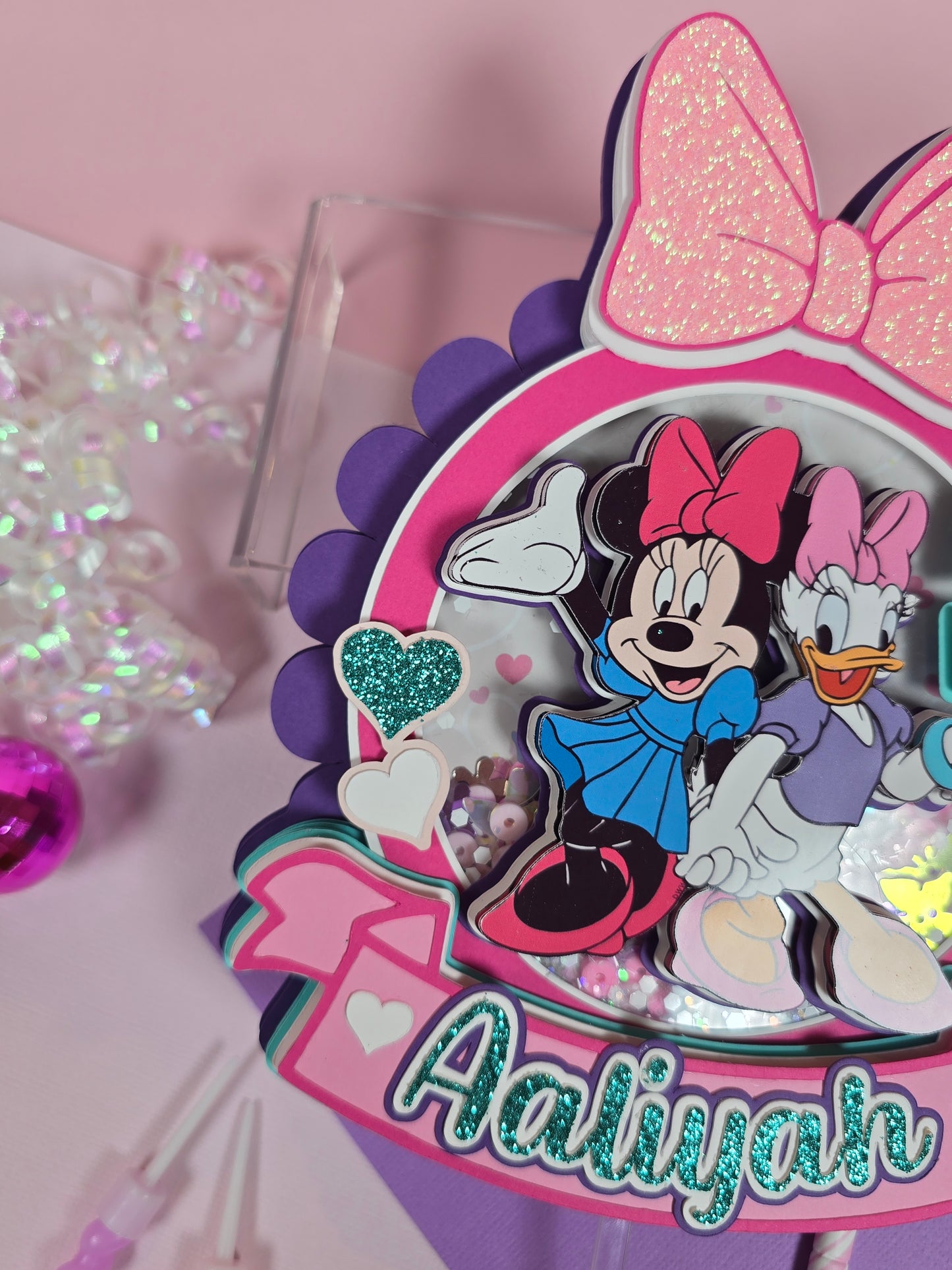 Minnie and Daisy Cake topper, Minnie Cake topper, Daisy cake topper, Minnie and Daisy birthday