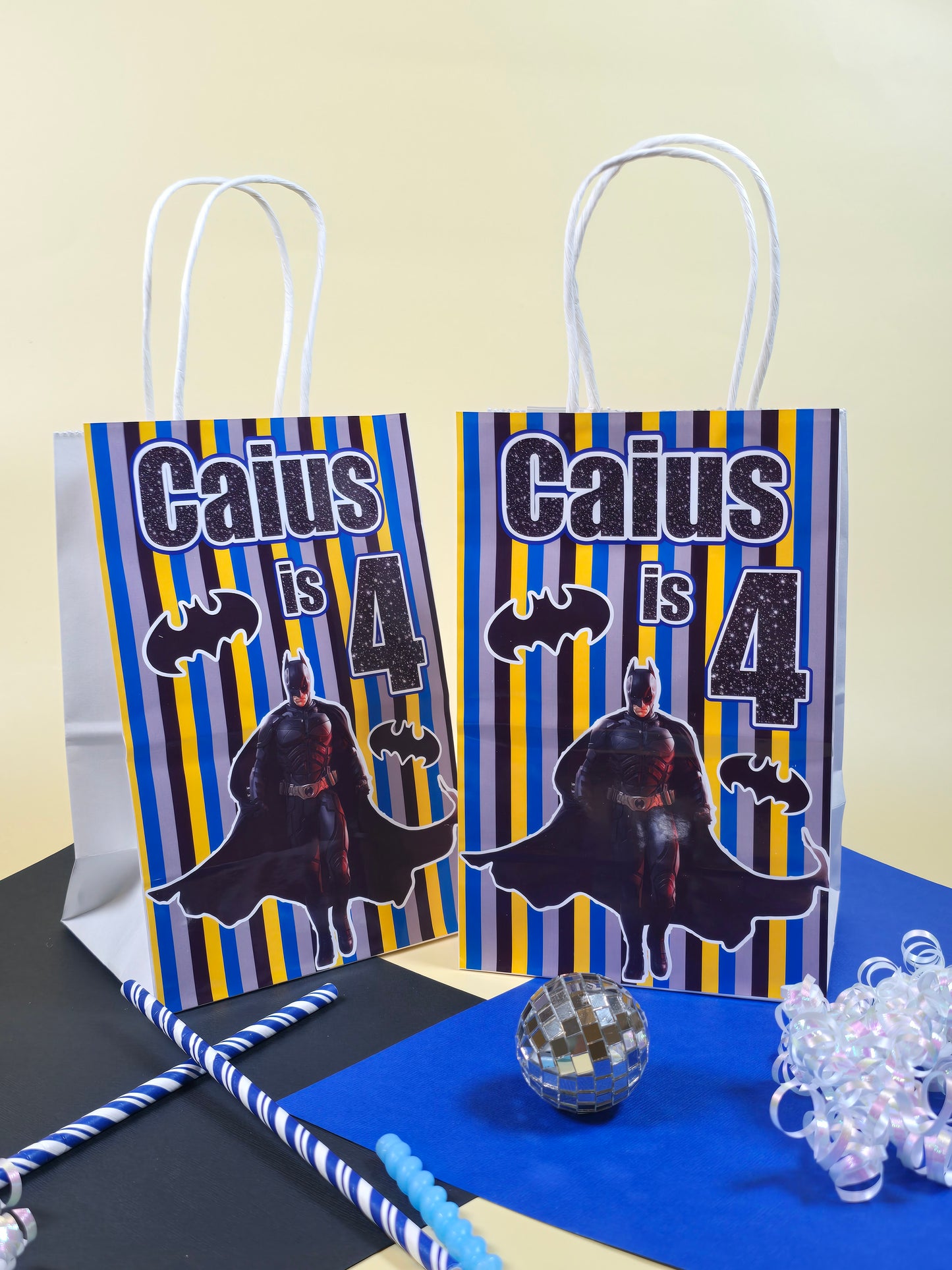 Batman Goodie bags, Batman gody bags, Batman party theme