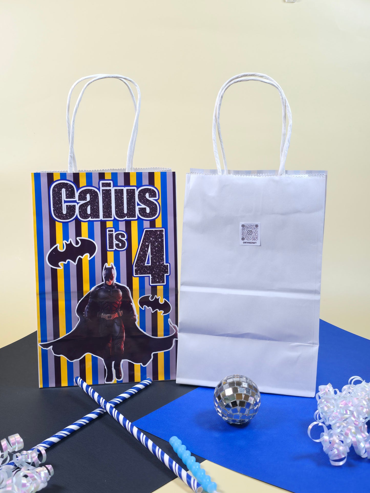 Batman Goodie bags, Batman gody bags, Batman party theme