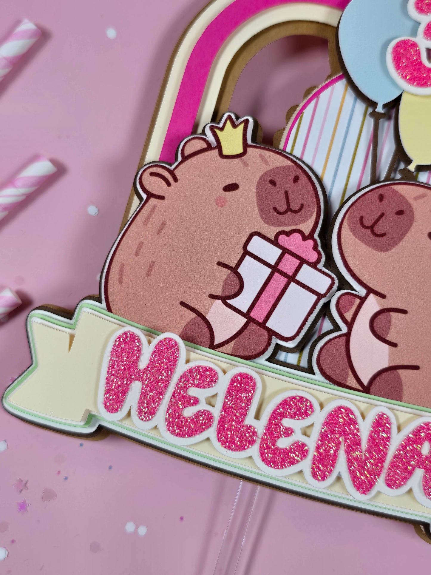 Capybara Cake topper, Capybara birthday party theme, Capybara cake decor, Capybara birthday theme